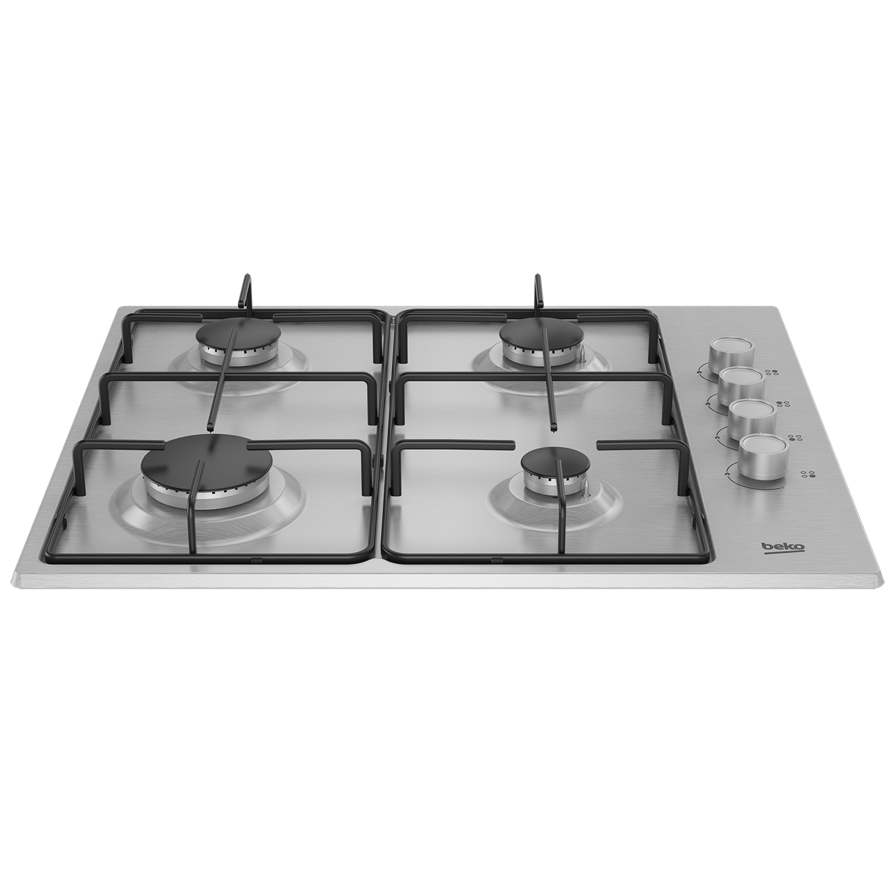 Beko CIHYG21SX 60cm 4 Burner Gas Hob in Stainless Steel, photo 2