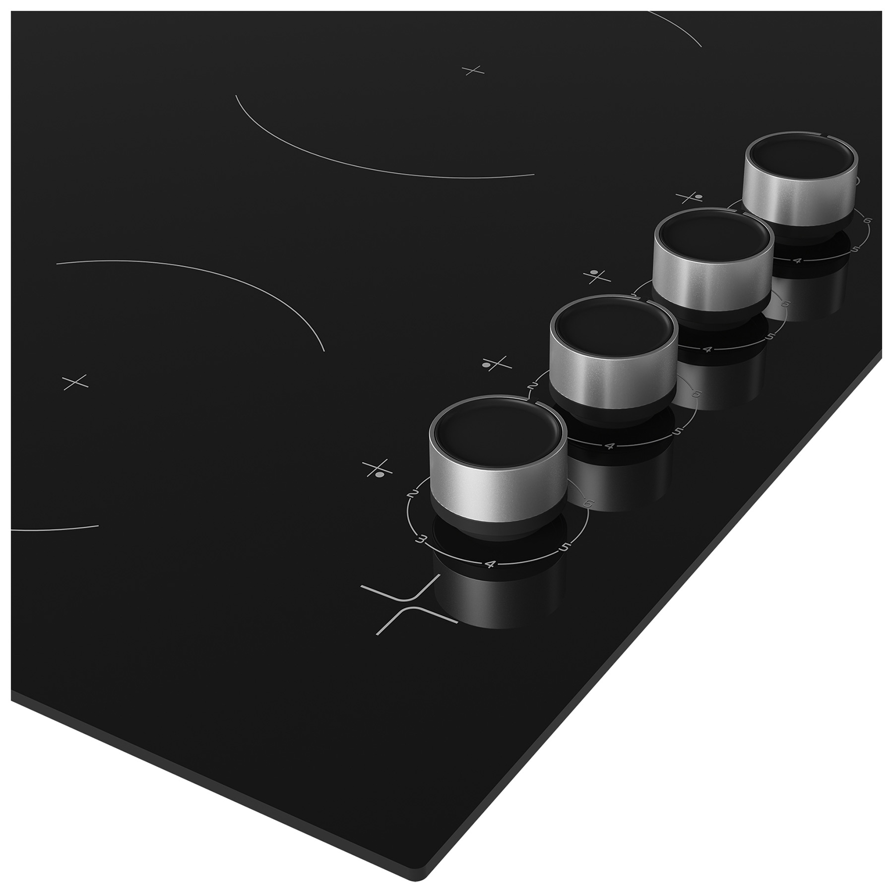 Beko CIHYV21B 60cm 4 Zone Frameless Ceramic Hob in Black, photo 5