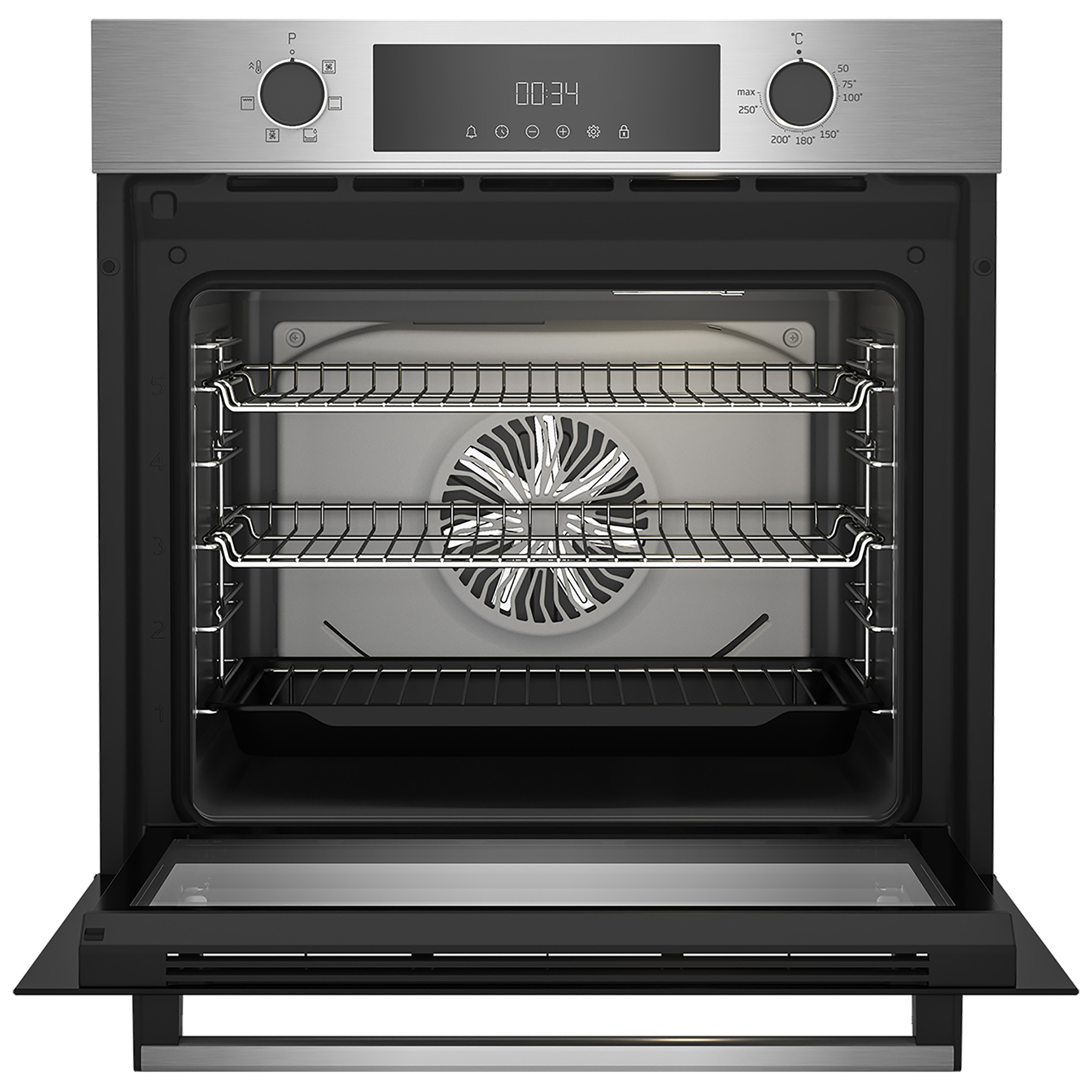 Beko CIMY91X 60cm Built-In Single Multi-Function Oven with AeroPerfect Stainless Steel - A Rated, photo 2