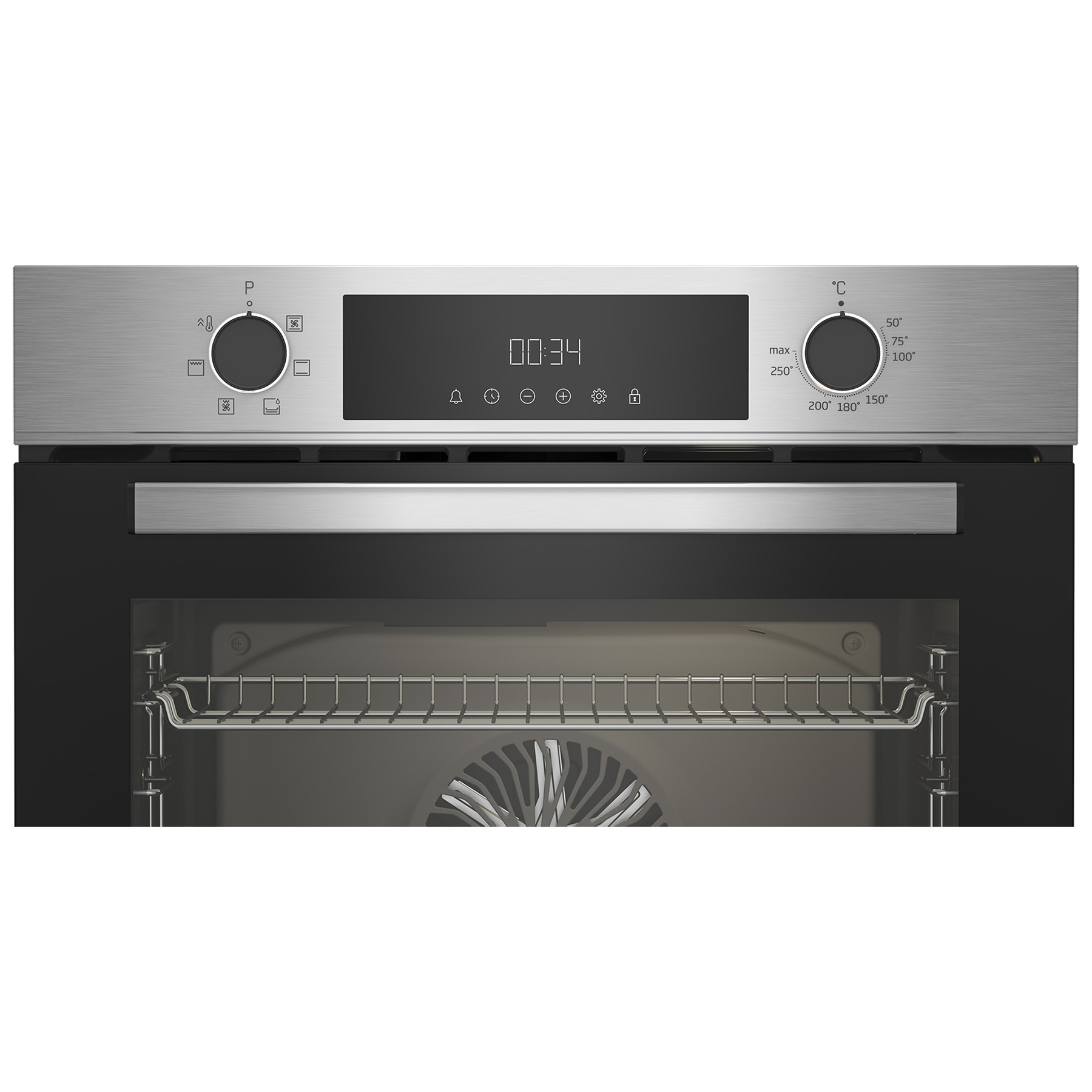 Beko CIMY91X 60cm Built-In Single Multi-Function Oven with AeroPerfect Stainless Steel - A Rated, photo 3