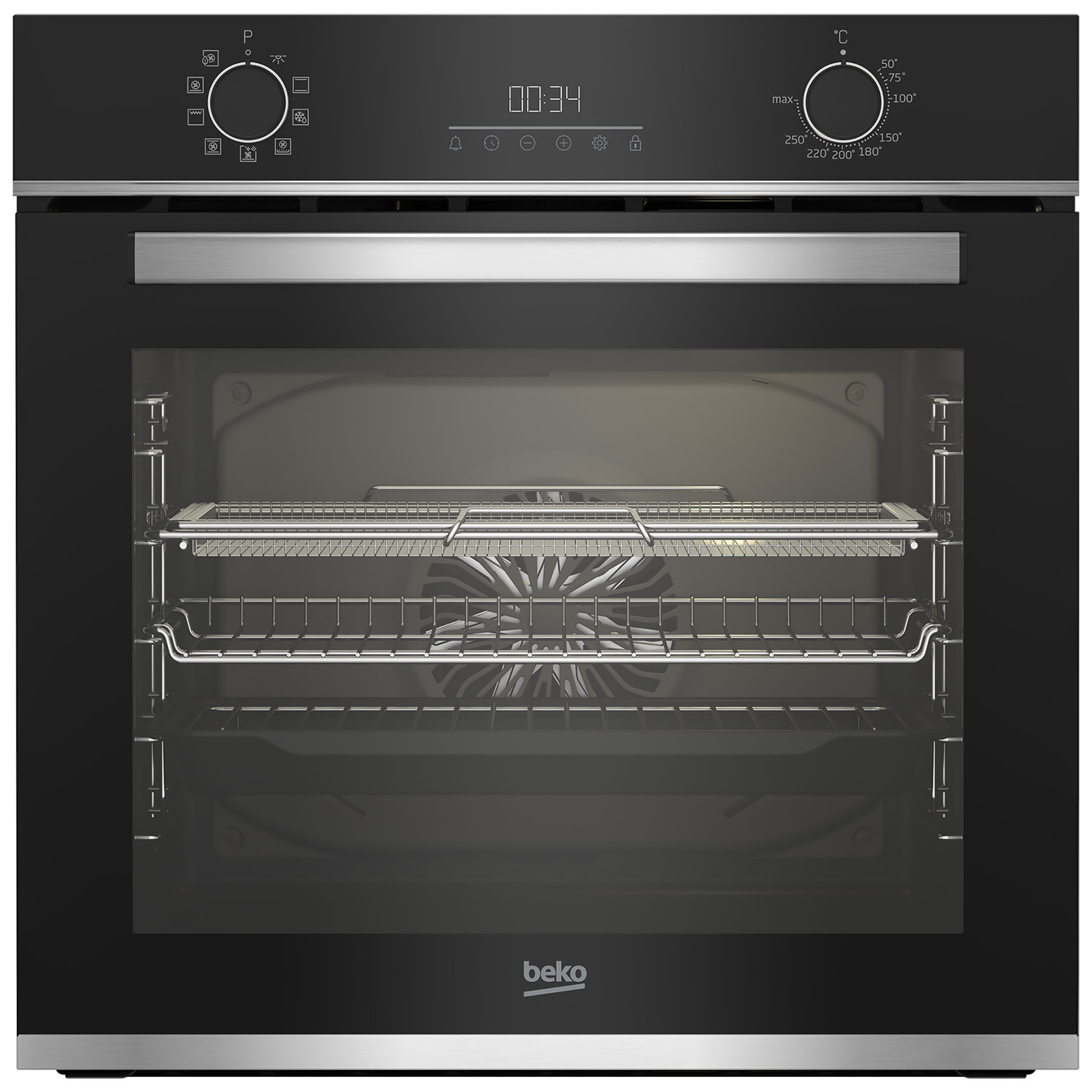 Beko CIMYA91B Built In Electric Single Oven in Blk St St 72L A Rated