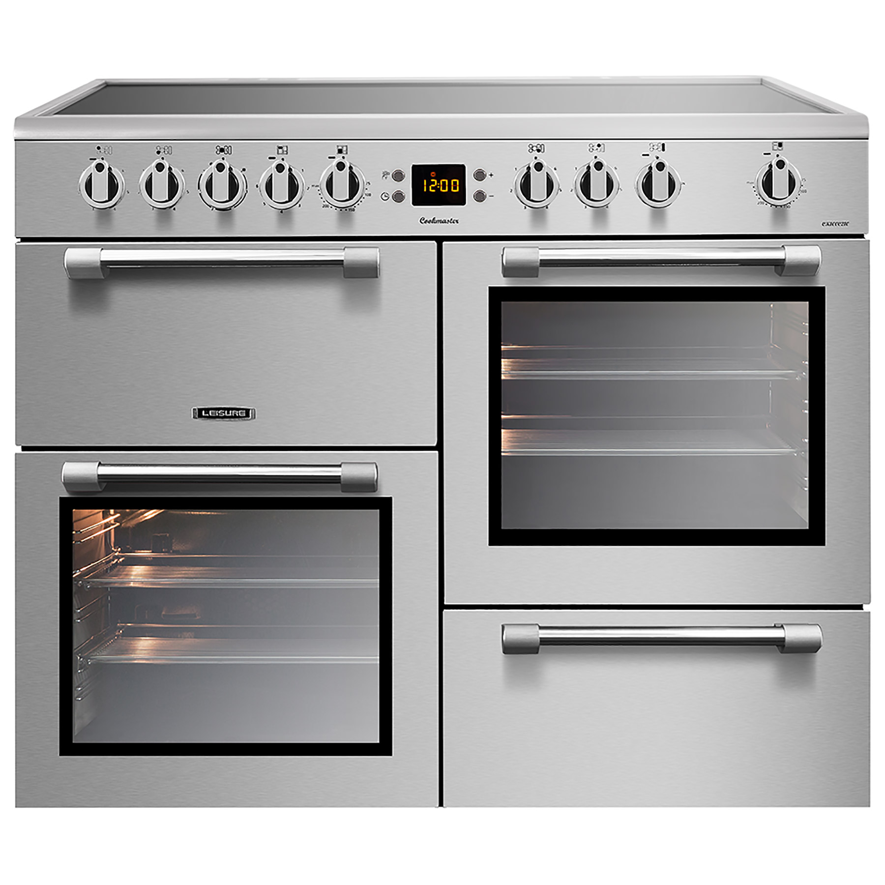 Image of Leisure CK100C210X 100cm Cookmaster Electric Range Cooker in St Steel