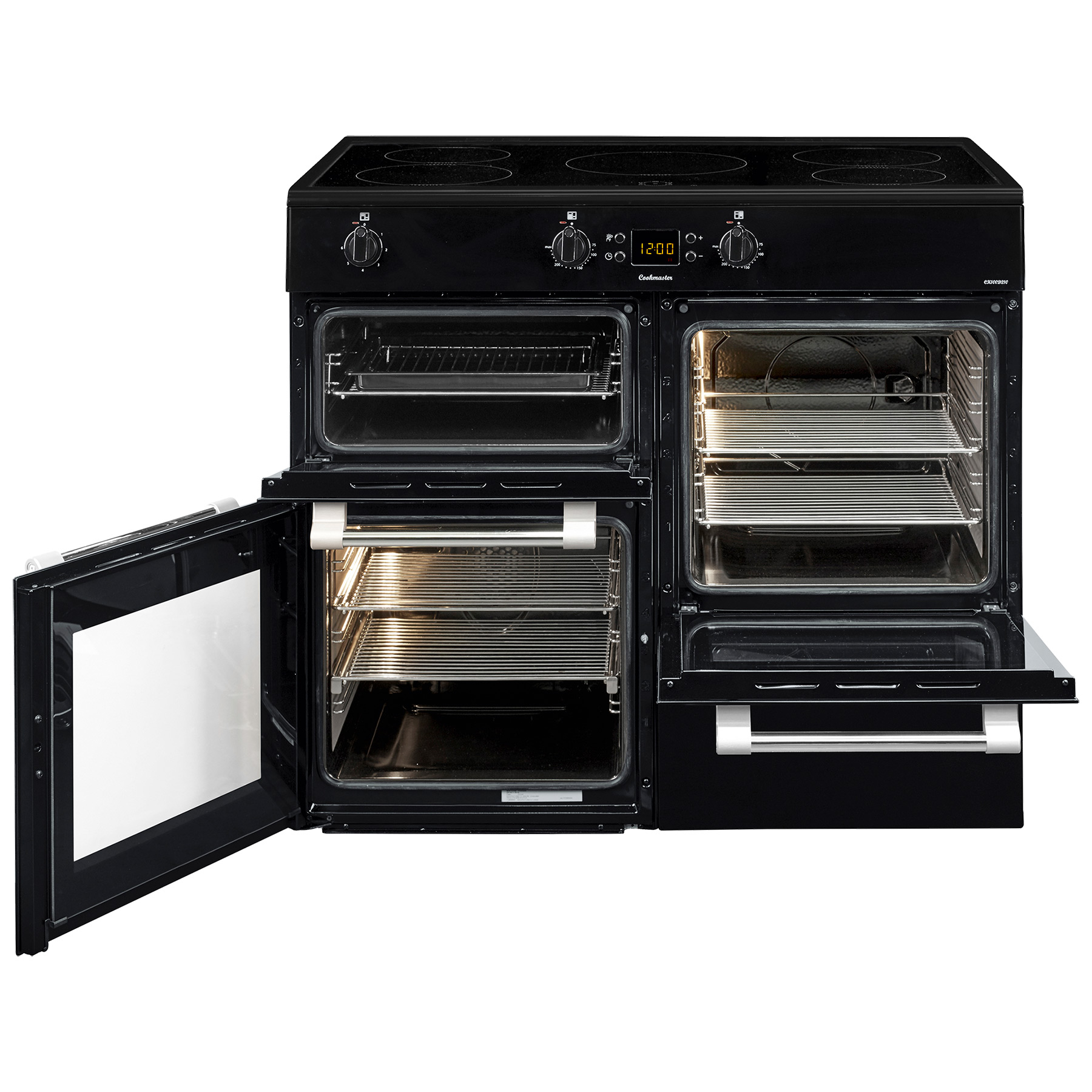 Leisure CK100D210K 100cm Wide Cookmaster Induction Range Cooker in Bla, photo 2