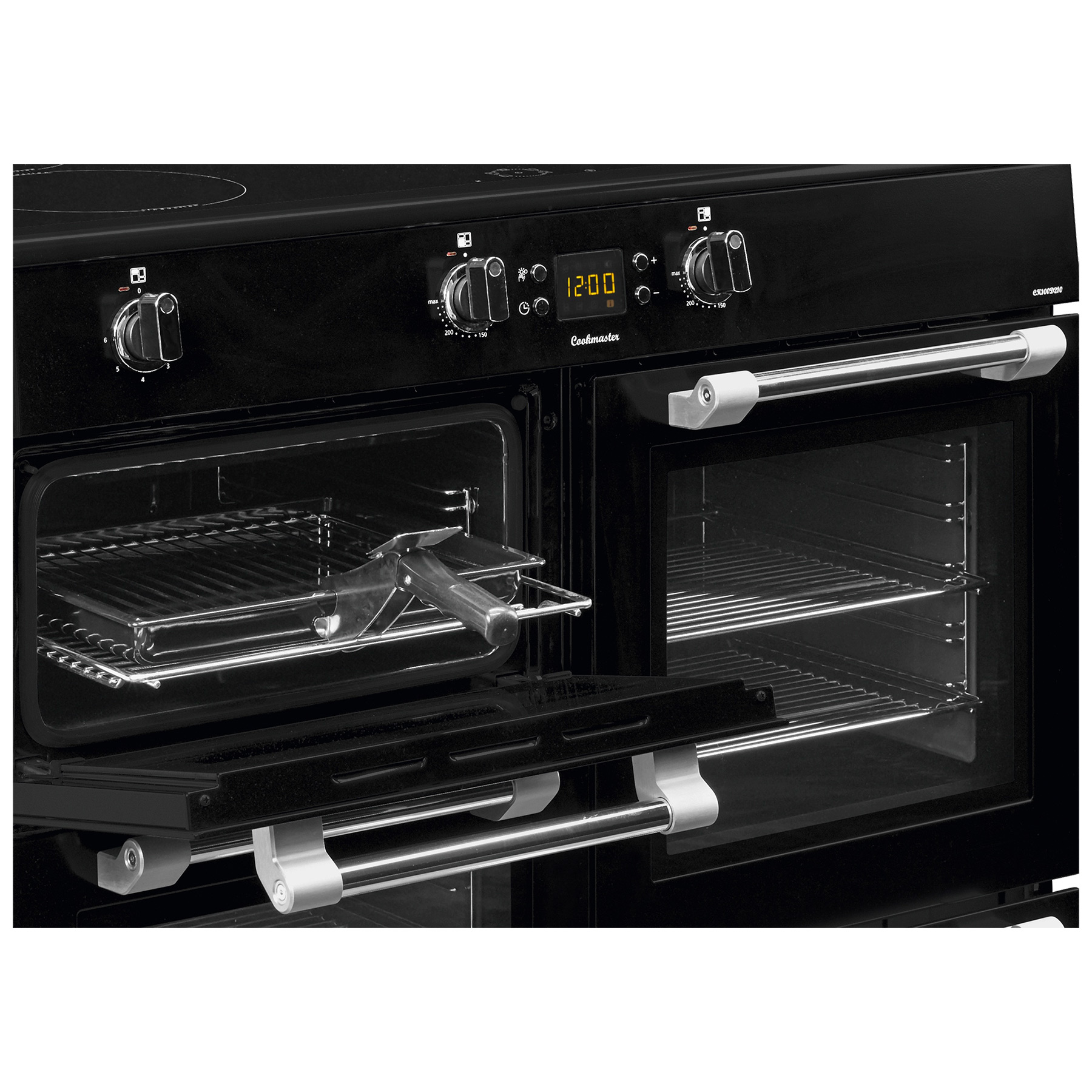 Leisure CK100D210K 100cm Wide Cookmaster Induction Range Cooker in Bla, photo 5