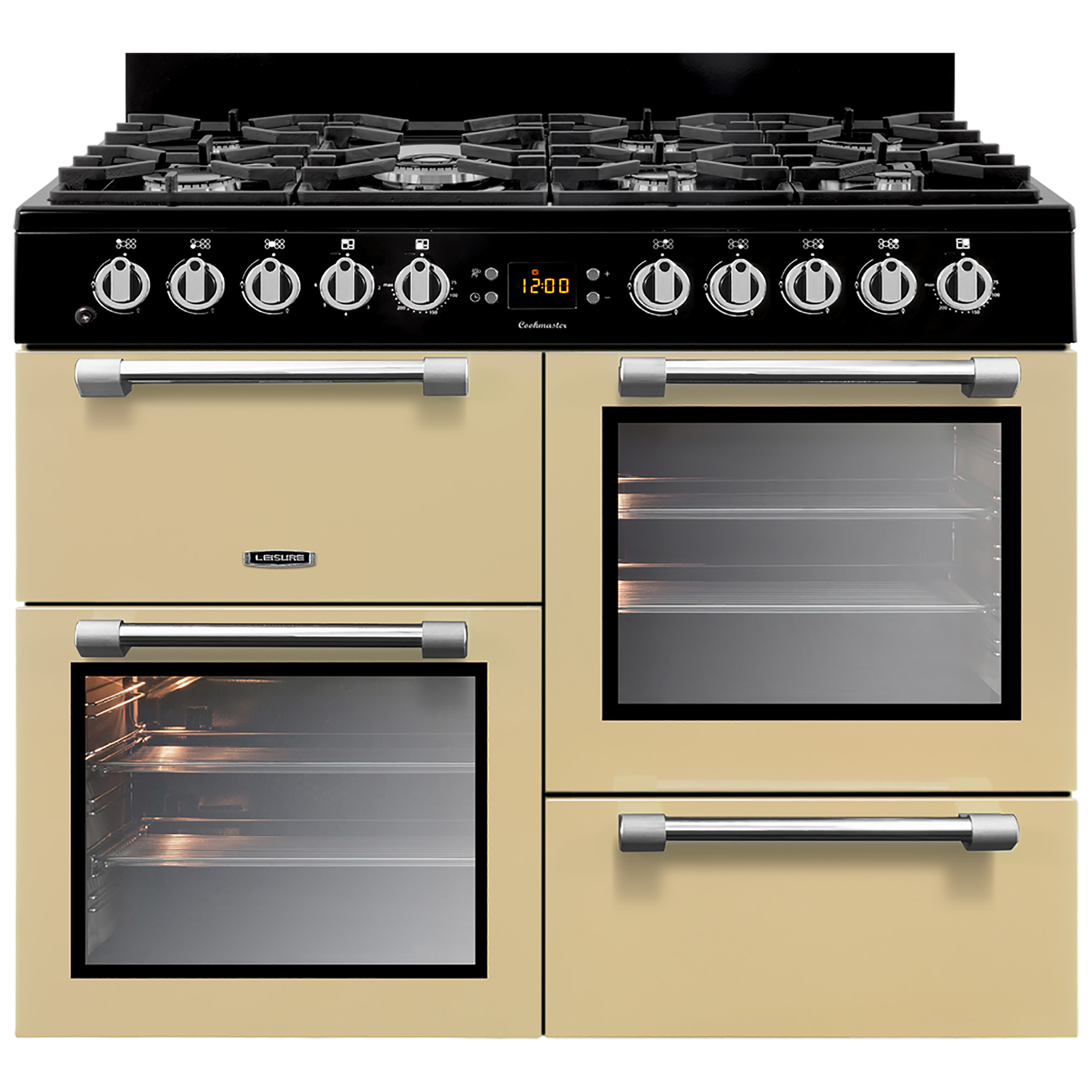 Leisure CK100G232C 100cm Wide Cookmaster Gas Range Cooker in Cream
