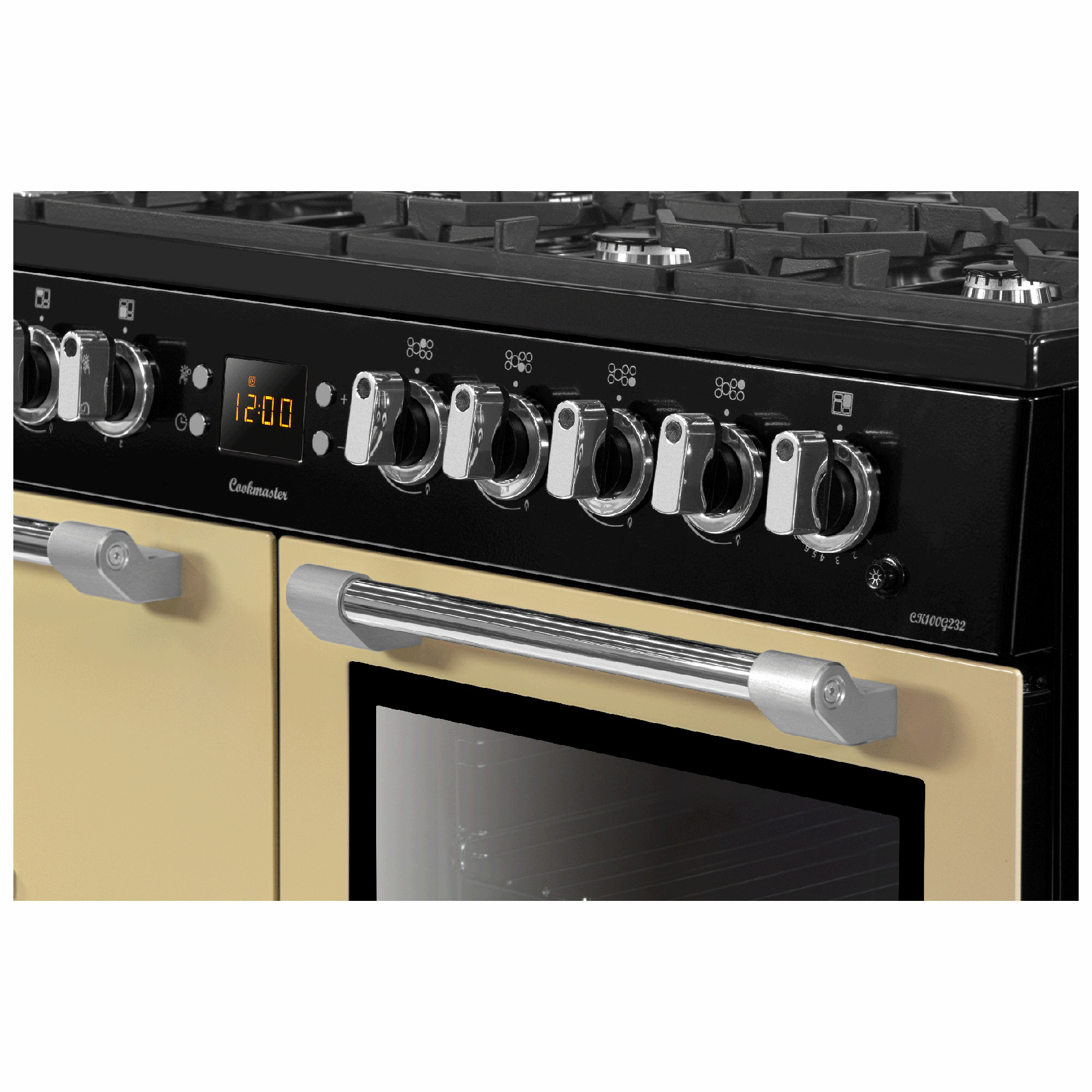 Leisure CK100G232C 100cm Wide Cookmaster Gas Range Cooker in Cream, photo 4