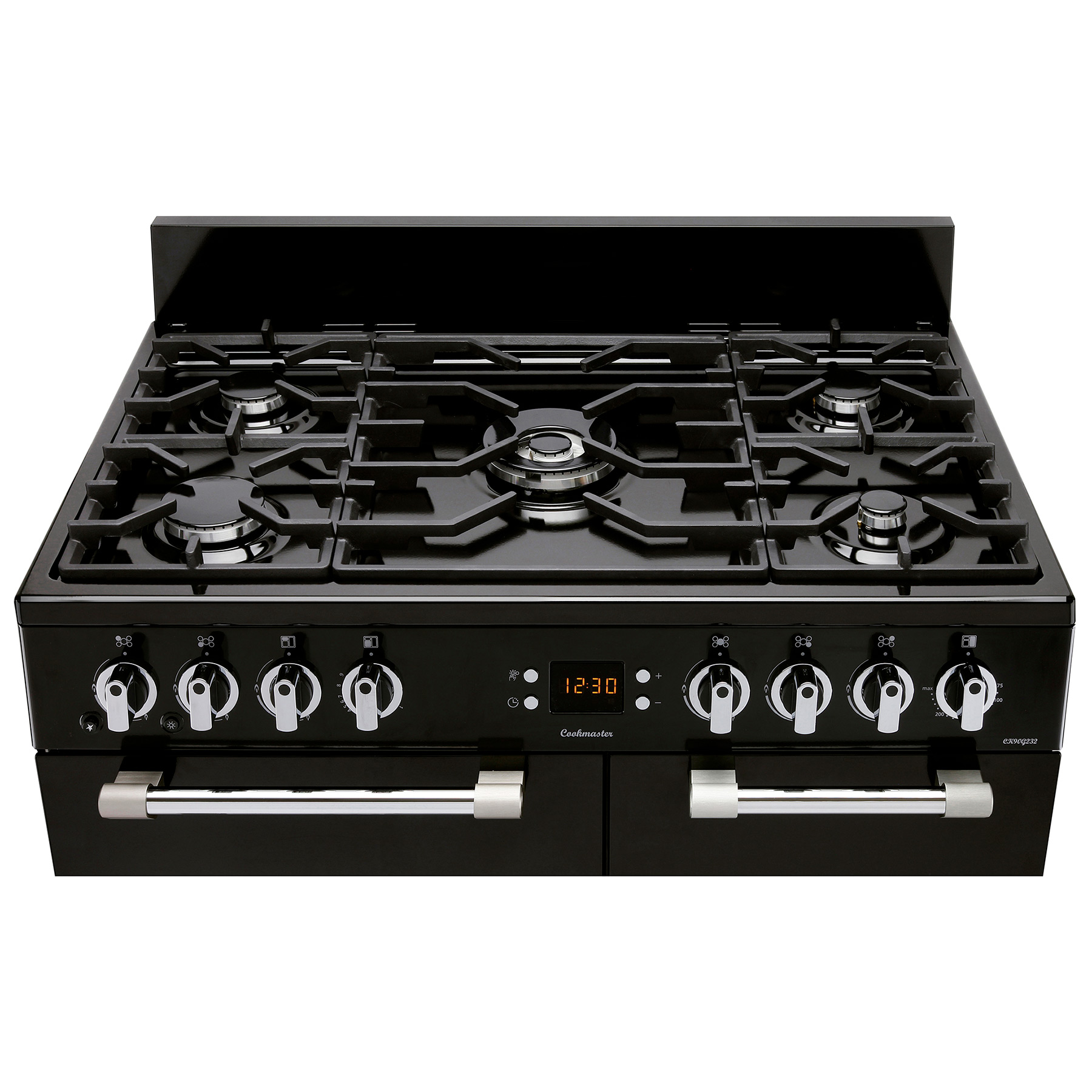 Leisure CK90G232K 90cm Wide Cookmaster Gas Range Cooker in Black, photo 2