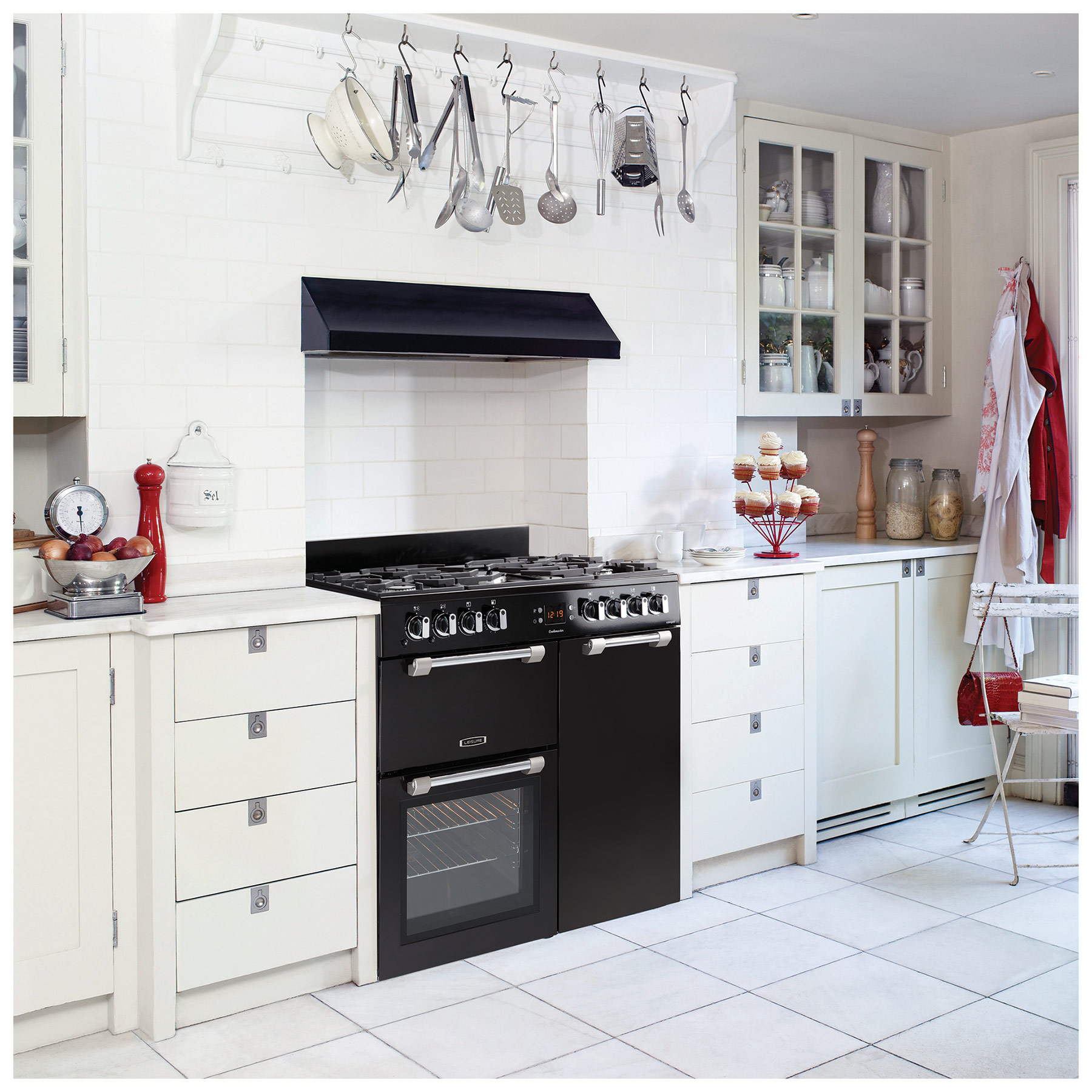 Leisure CK90G232K 90cm Wide Cookmaster Gas Range Cooker in Black, photo 4