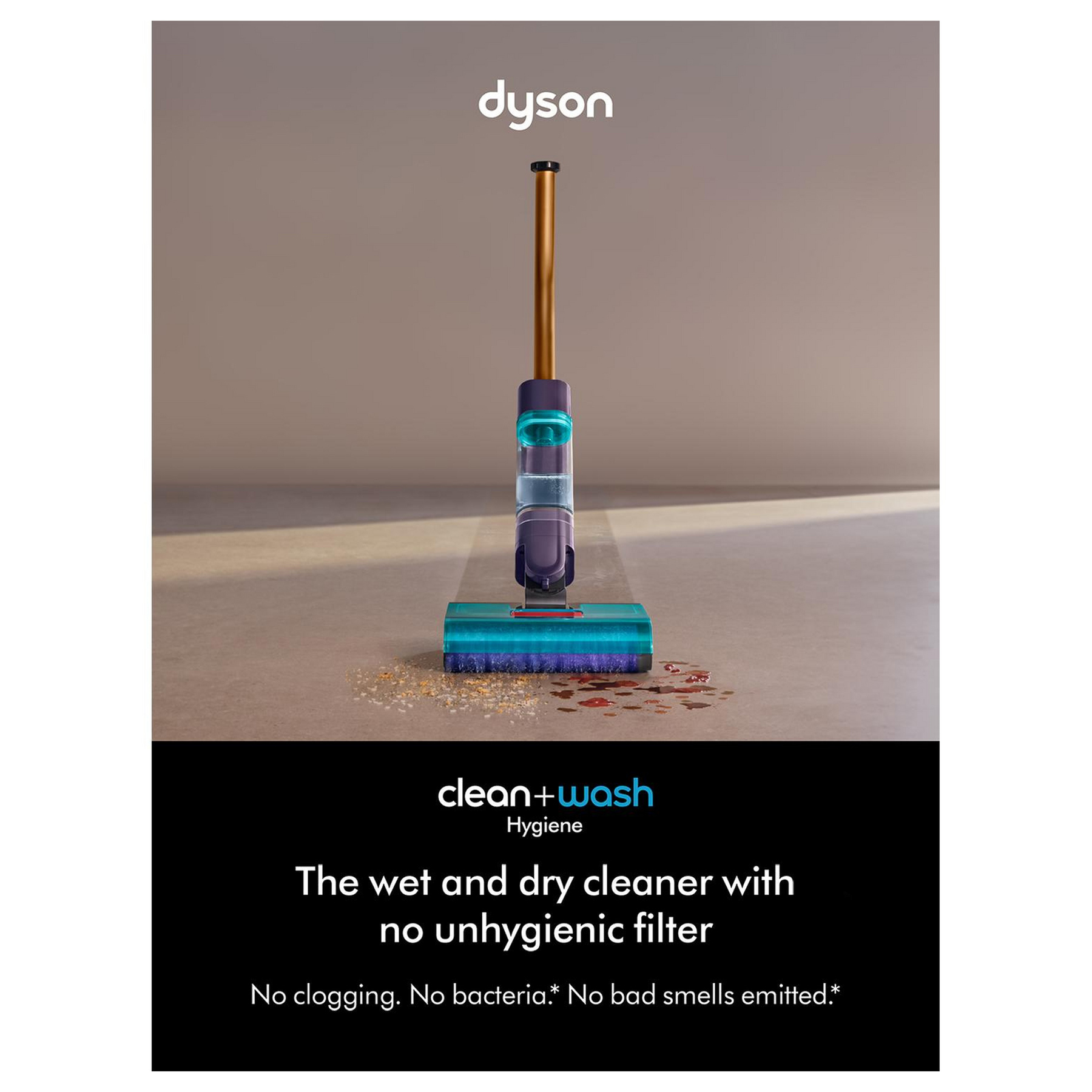 Dyson CLEANWASHHYG Clean Wash Hygiene Hard Floor Cleaner in Blue Gold, photo 2