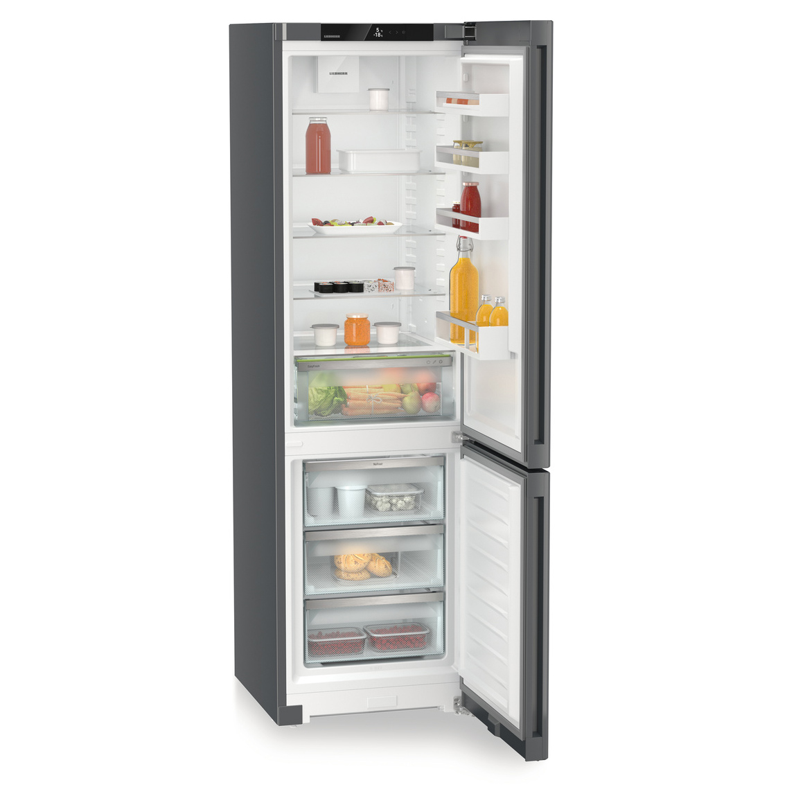 Liebherr CNDGC5703 202cm High 70 30 Frost Free Fridge Freezer in Dark, photo 3