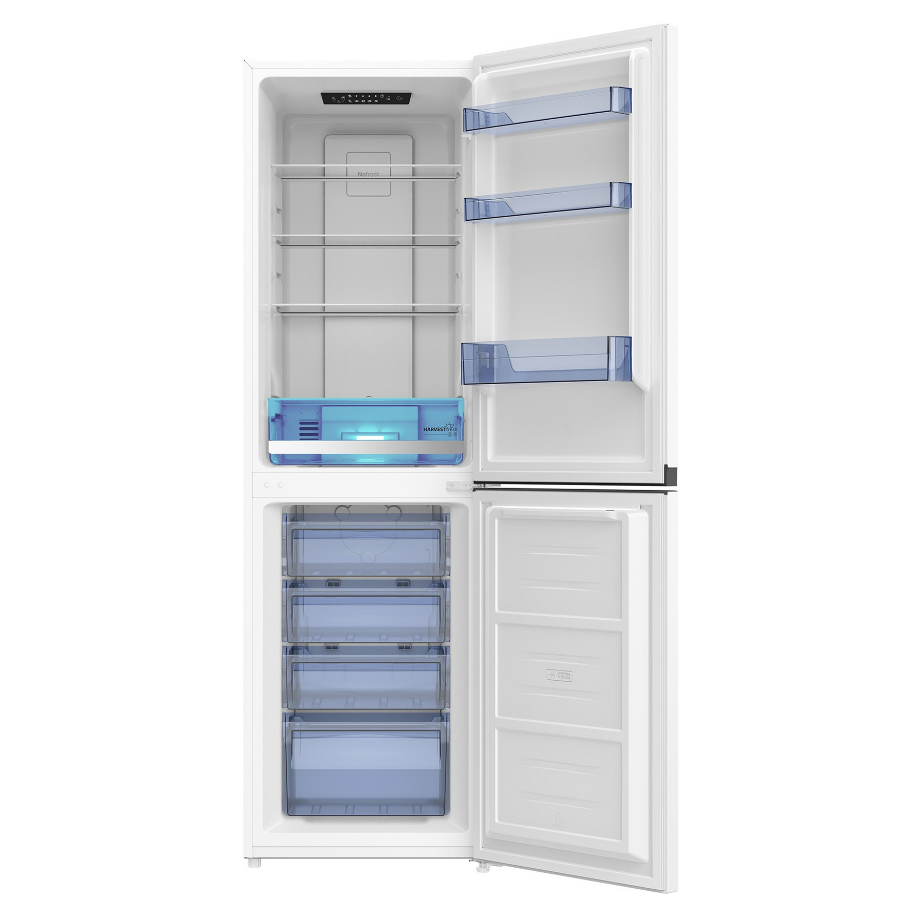 Beko CNE4581VW 181cm High 50 50 Frost Free Fridge Freezer in White 55c, photo 3
