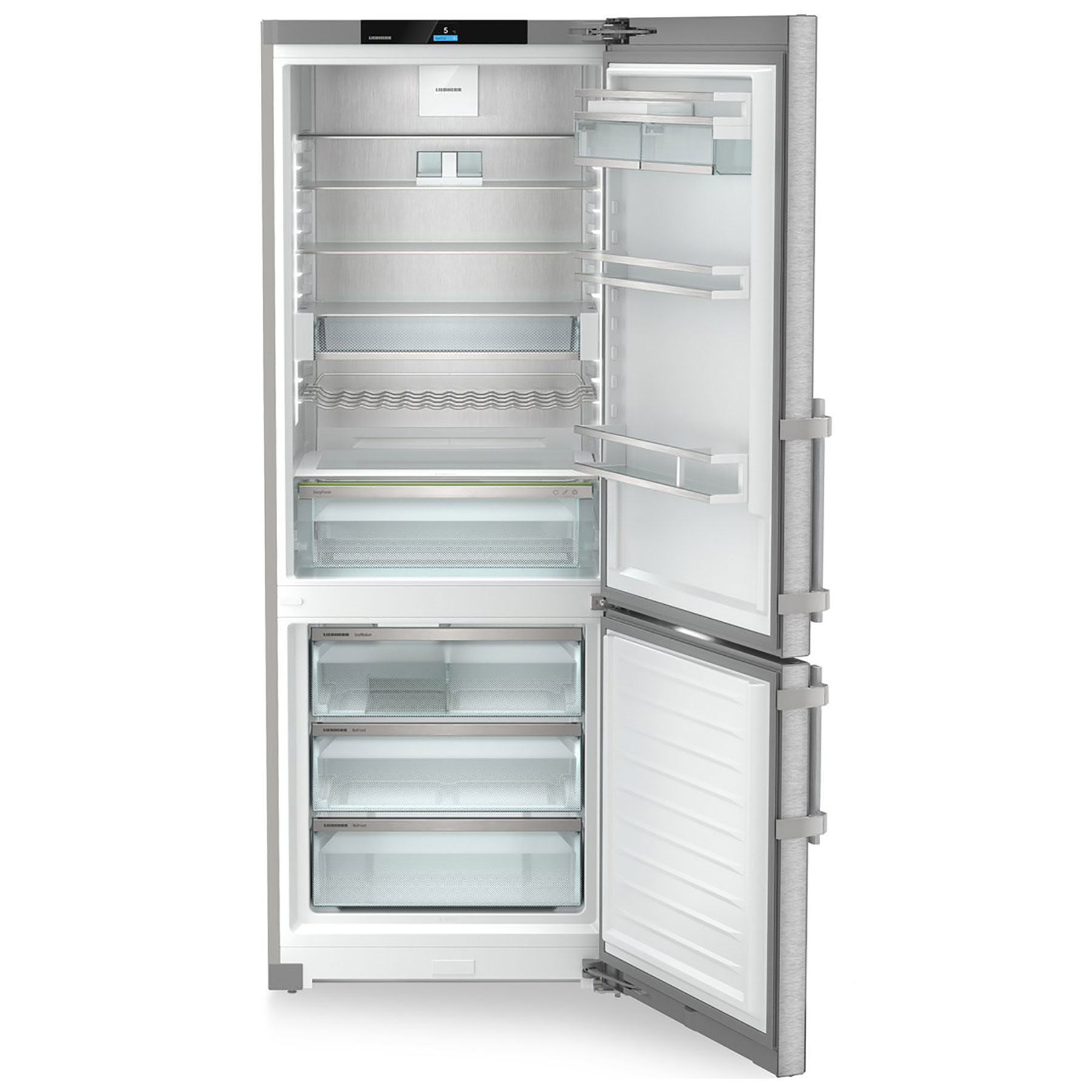 Liebherr Prime CNSDD776I 487L Freestanding 70/30 No Frost Fridge Freezer Stainless Steel, photo 2