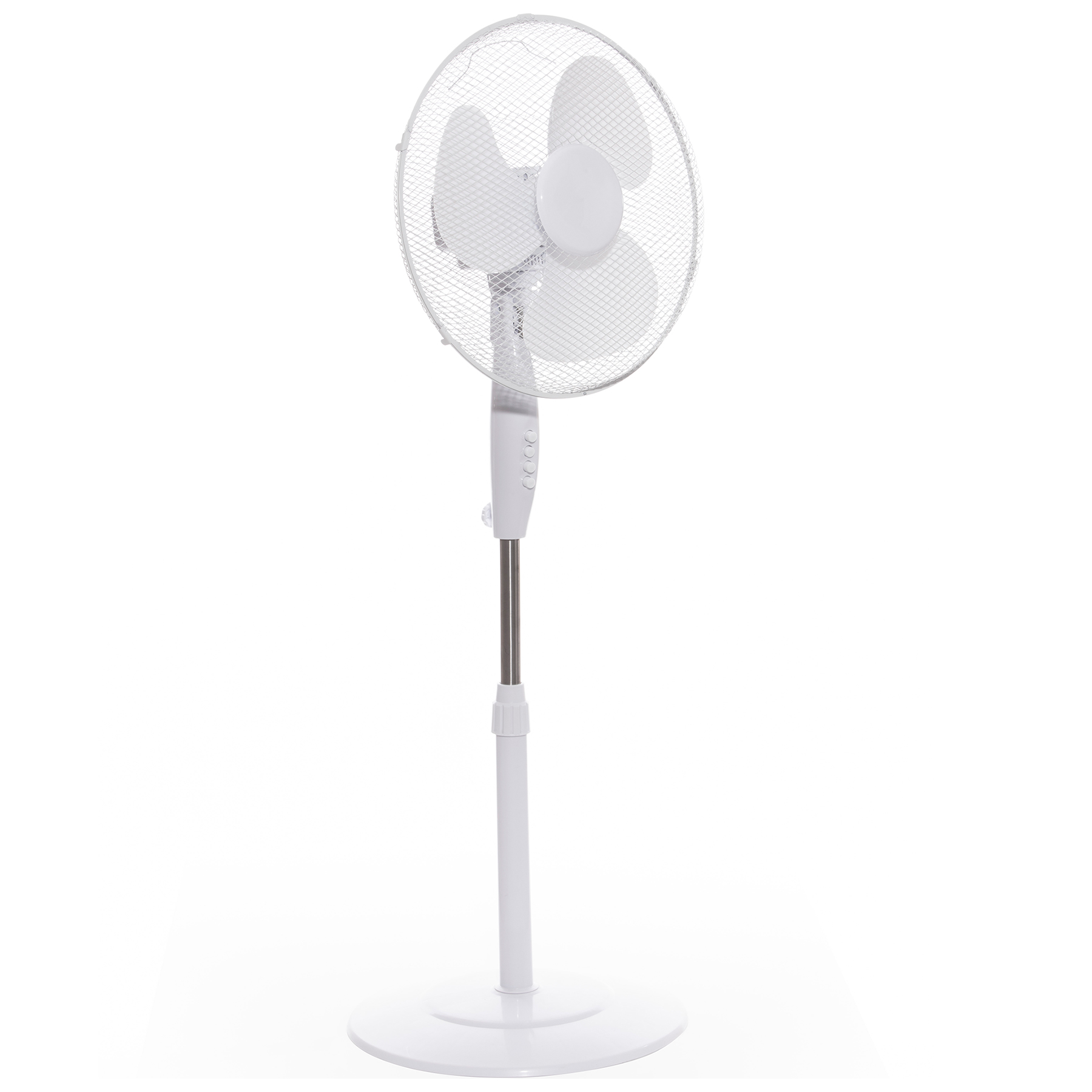 Image of Daewoo COL1568GE 16 Inch Pedestal Fan in White 3 Speeds Round Base