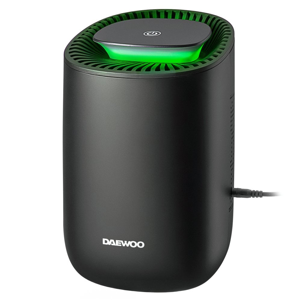 Daewoo COL1668GE 600ml Compact Dehumidifier Black