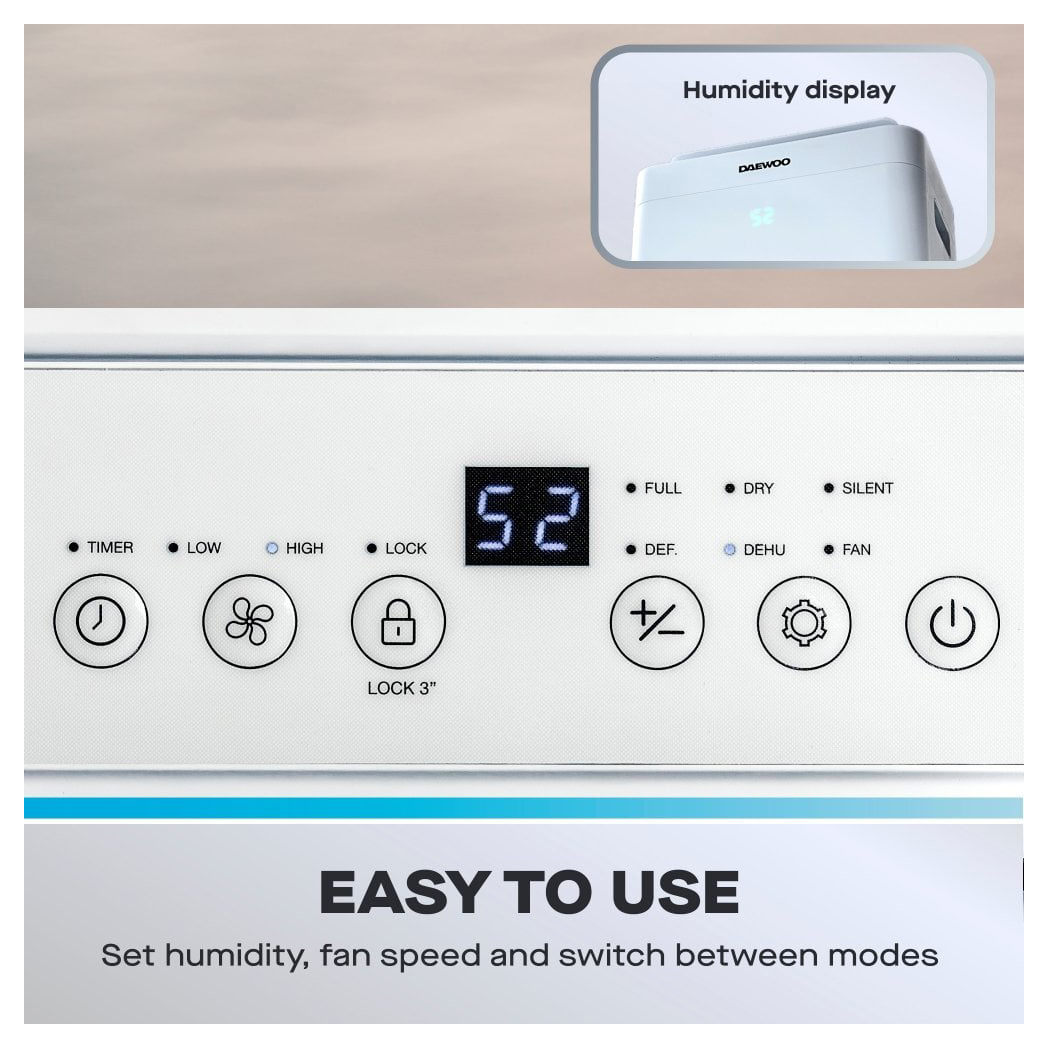 Daewoo COL1671GE 16L Dehumidifier with Air Purifier, photo 5