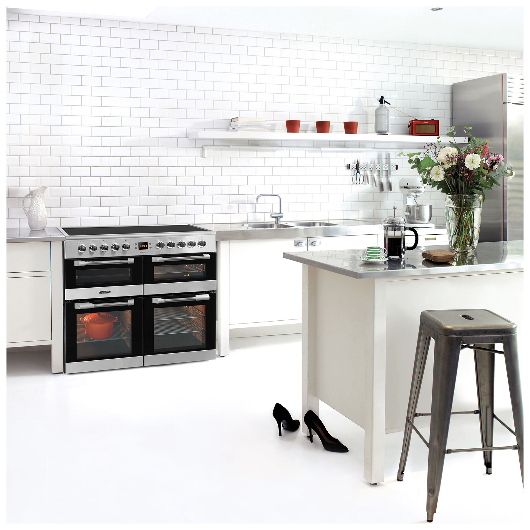 Leisure CS100C510X 100cm Wide Cuisinemaster Ceramic Range Cooker in St, photo 4