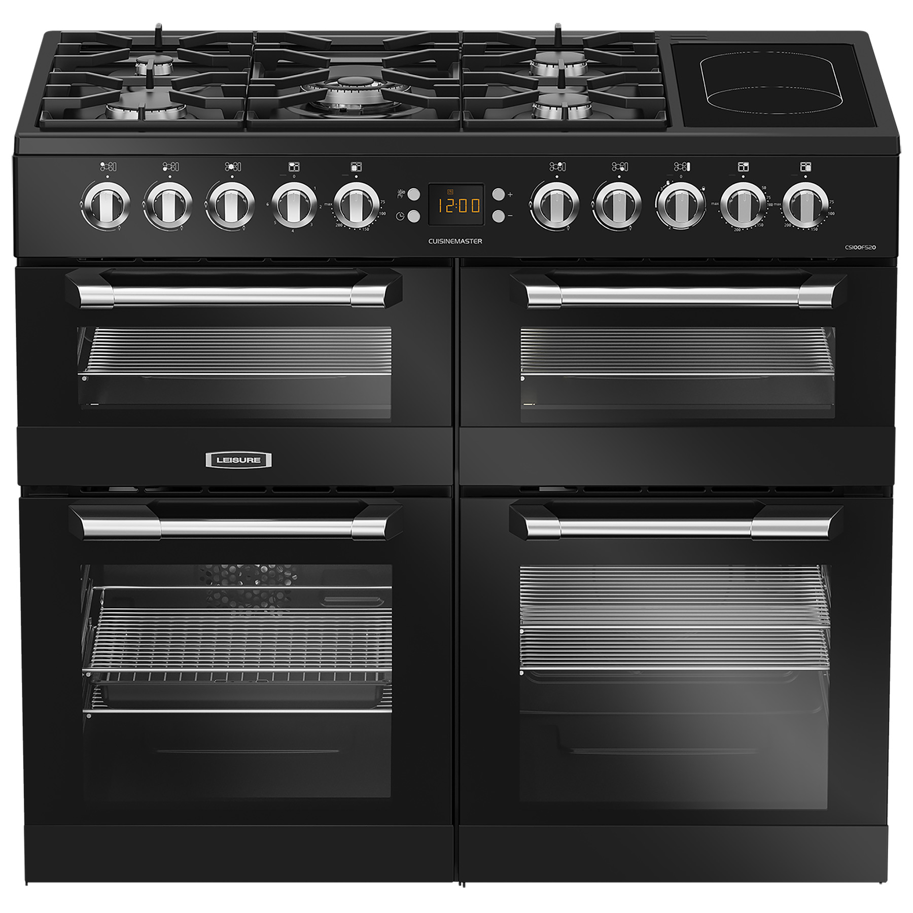 Photos - Cooker Leisure CS100F520K 100cm CUISINEMASTER Dual Fuel Range  in Black 