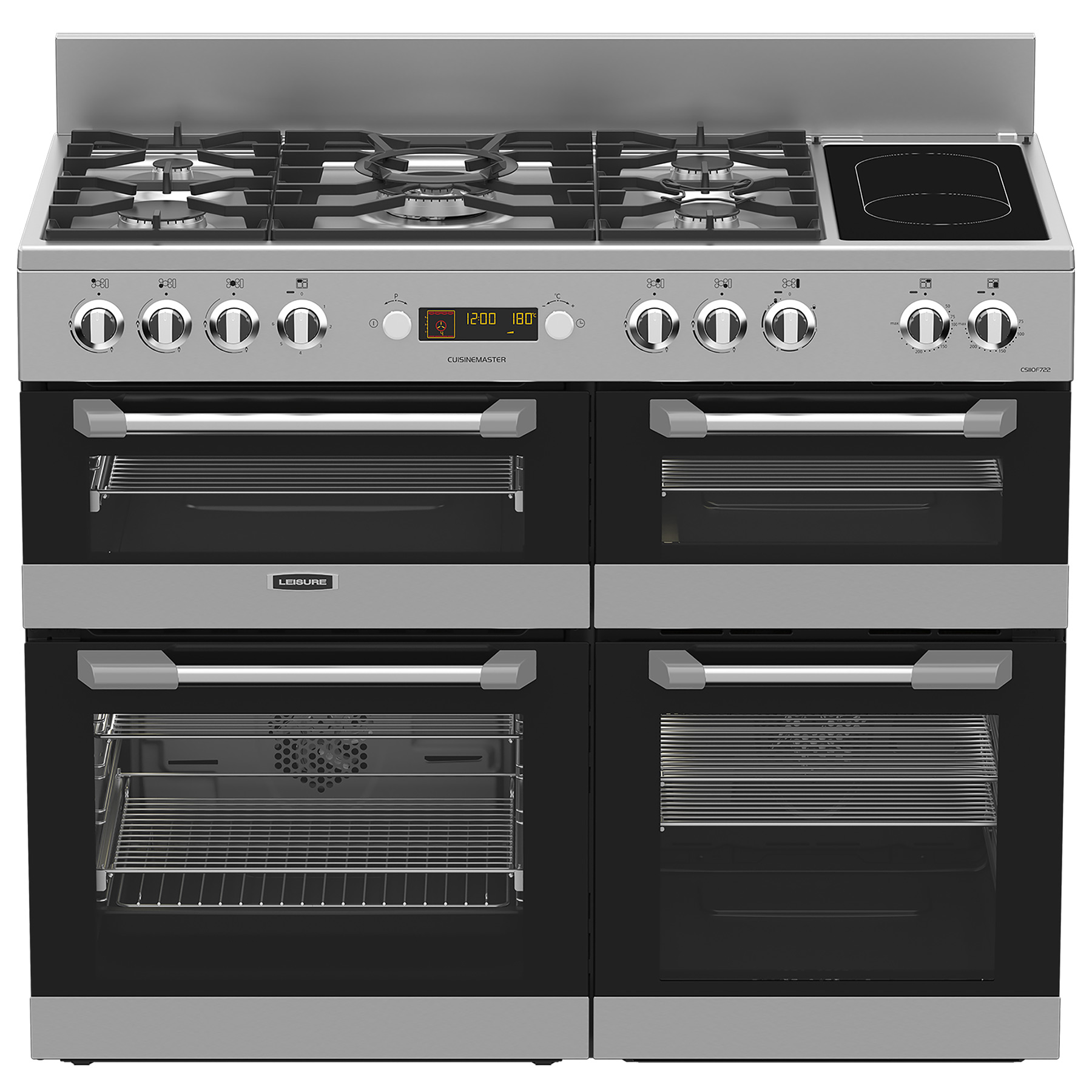 Image of Leisure CS110F722X 110cm CUISINEMASTER Dual Fuel Range Cooker in St St