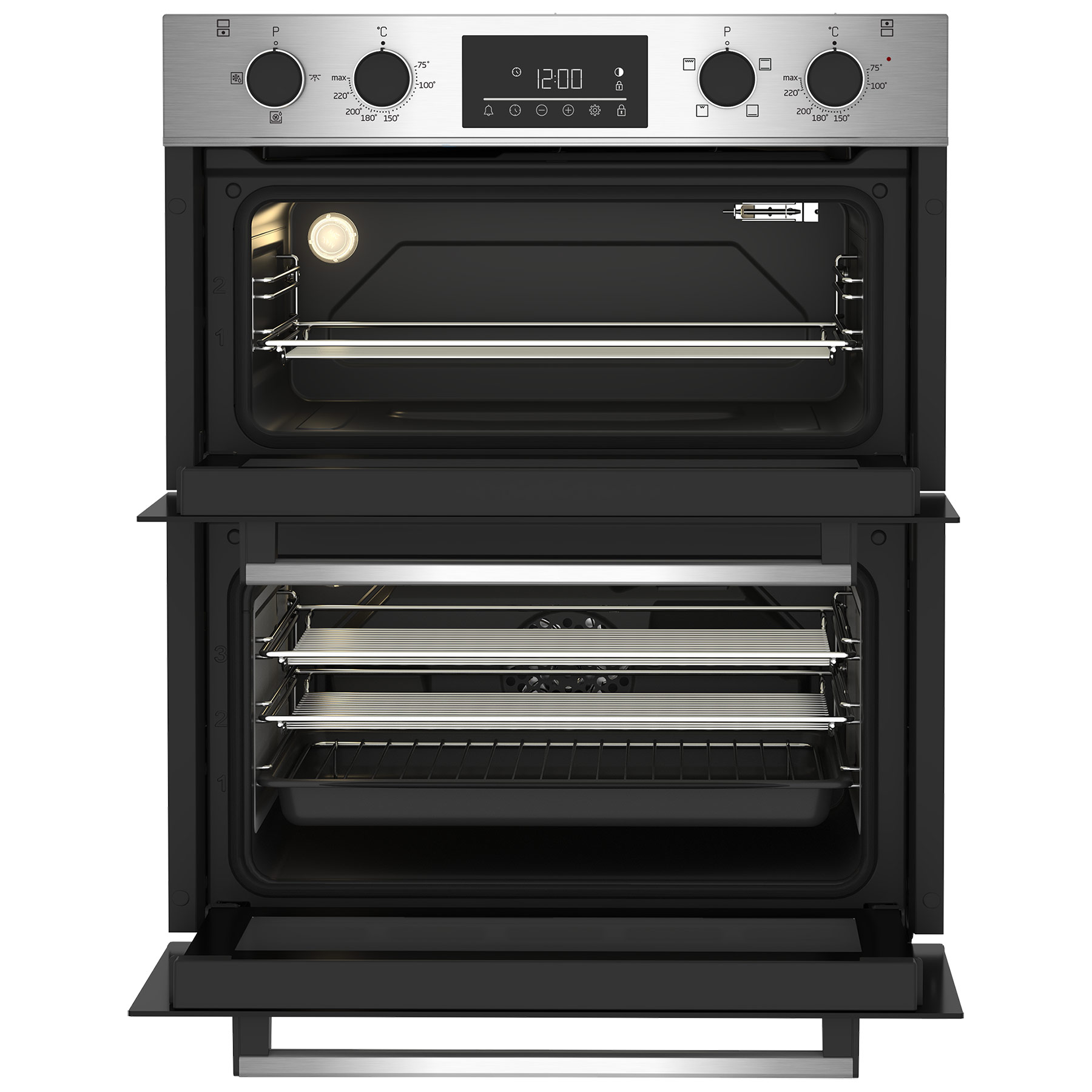 Beko CTFY22309X 59.4cm Built under Electric Double Oven - Stainless Steel, photo 2