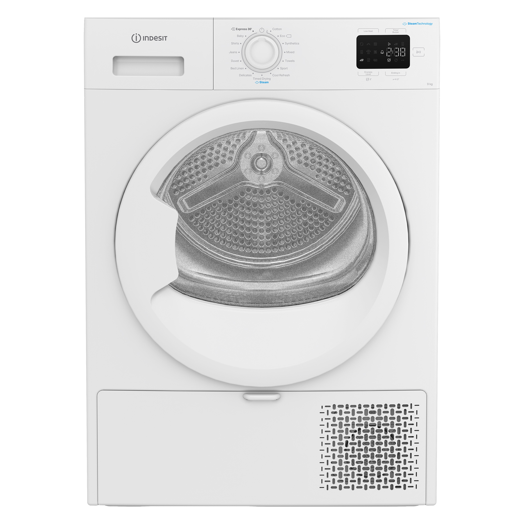 Indesit CYD92DWWUK 9kg Heat Pump Condenser Dryer in White A Rated Stea