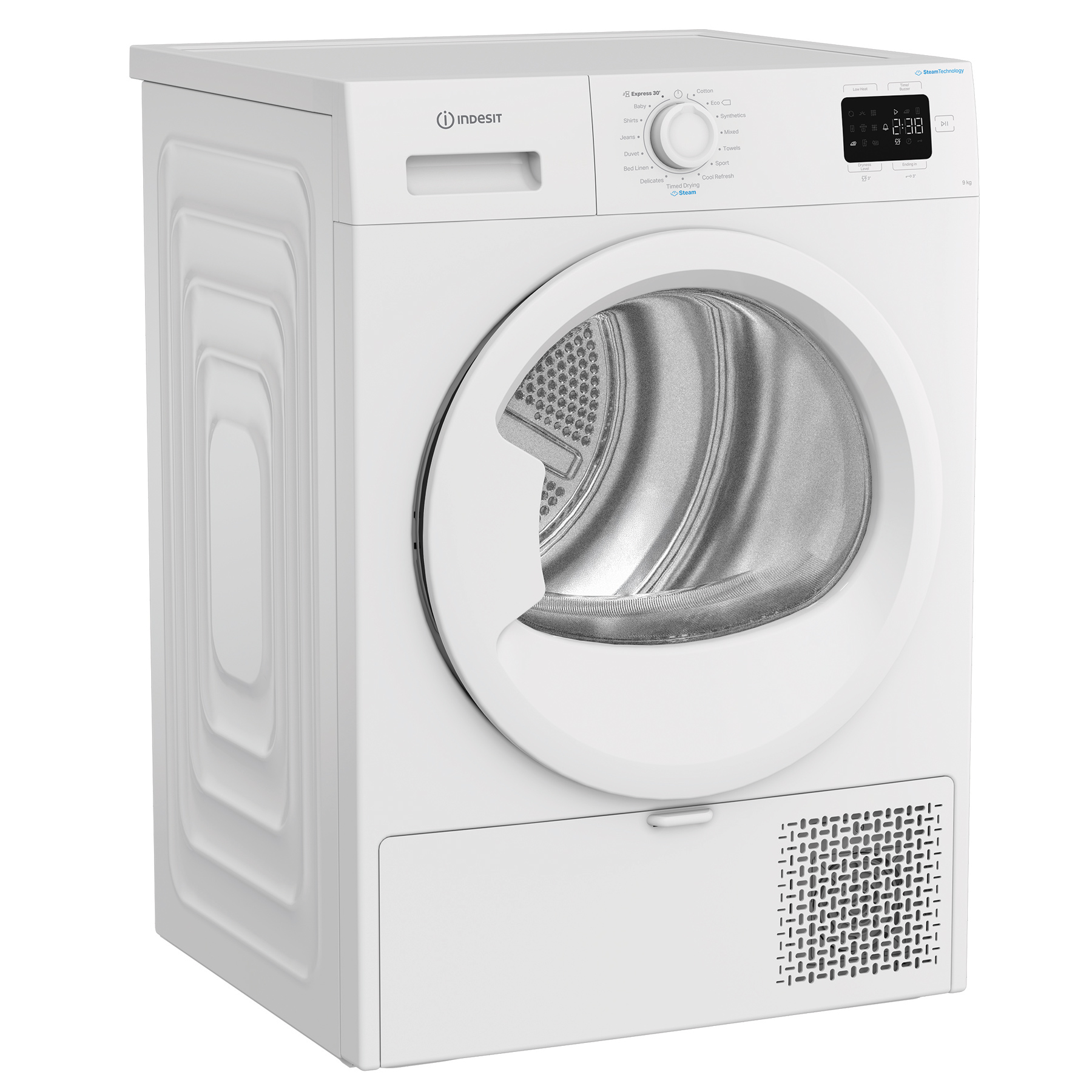 Indesit CYD92DWWUK 9kg Heat Pump Condenser Dryer in White A Rated Stea, photo 3