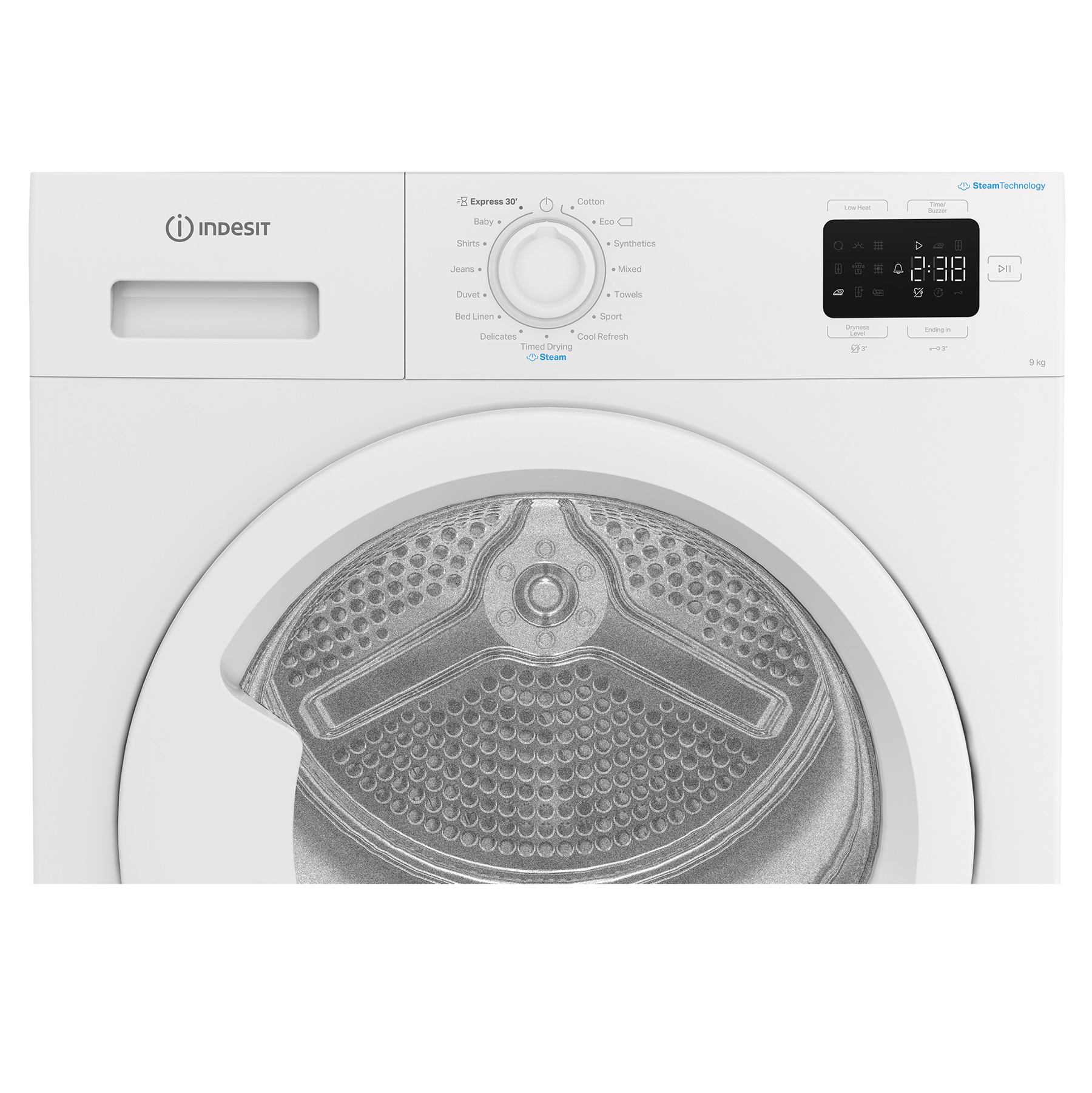 Indesit CYD92DWWUK 9kg Heat Pump Condenser Dryer in White A Rated Stea, photo 5