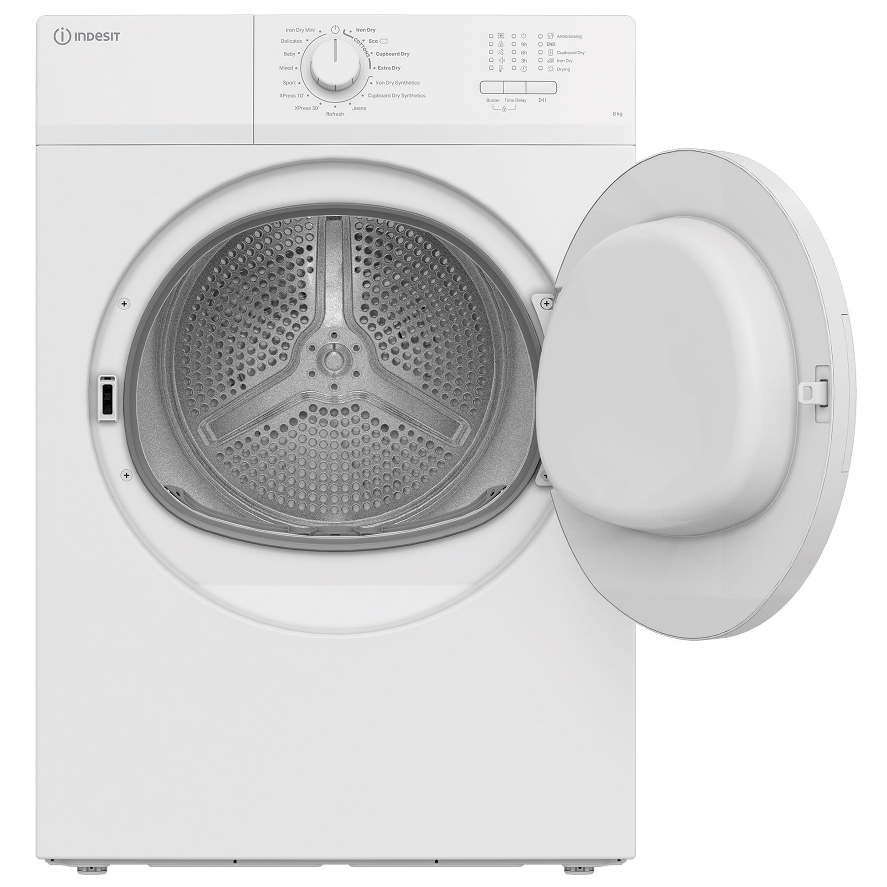 Indesit CYDA81WWGLUK 8kg Vented Dryer in White C Rated Anti Crease Fun, photo 2