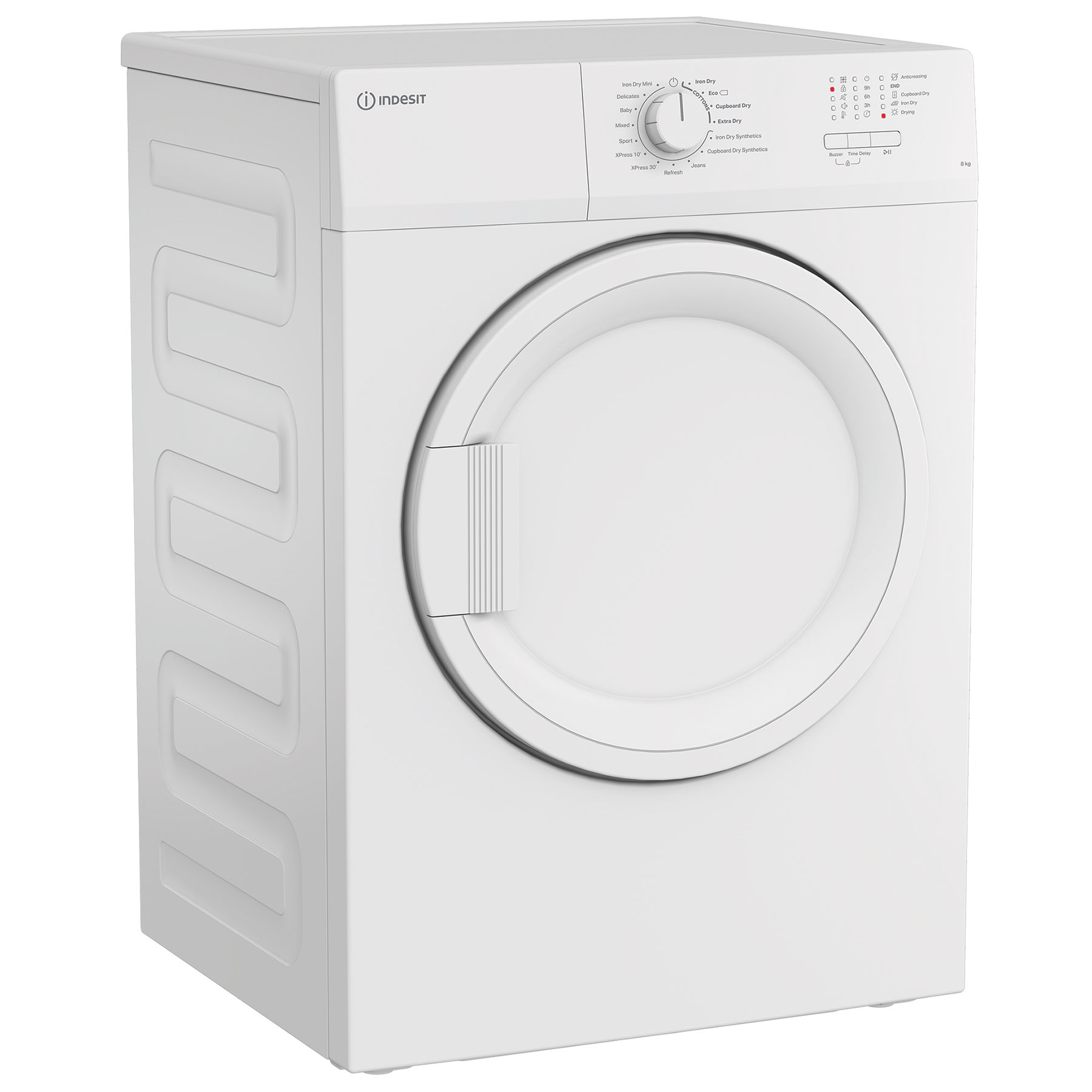 Indesit CYDA81WWGLUK 8kg Vented Dryer in White C Rated Anti Crease Fun, photo 3