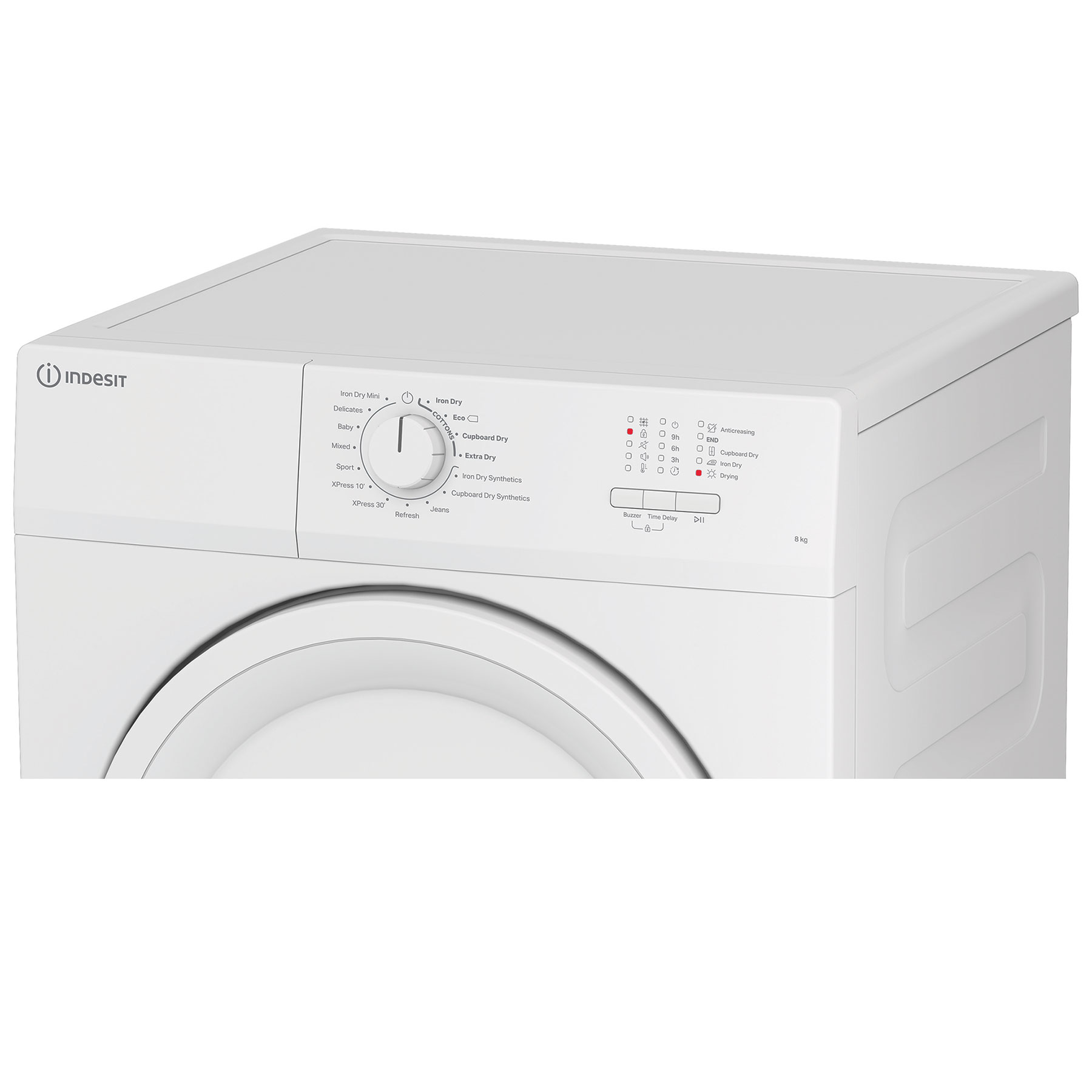 Indesit CYDA81WWGLUK 8kg Vented Dryer in White C Rated Anti Crease Fun, photo 4