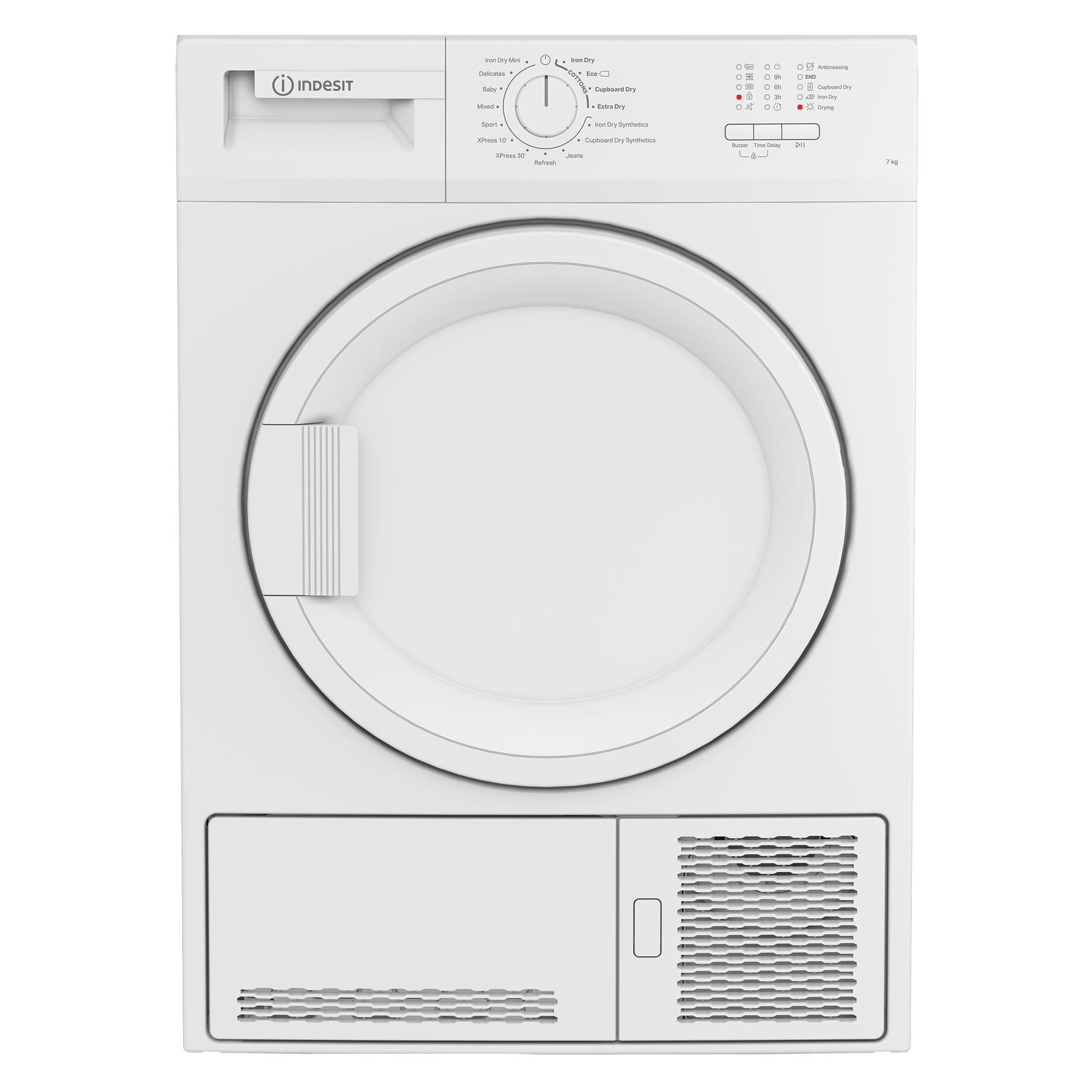 Indesit CYDC72WWGLUK 7kg Condenser Dryer in White B Rated Sensor Dry