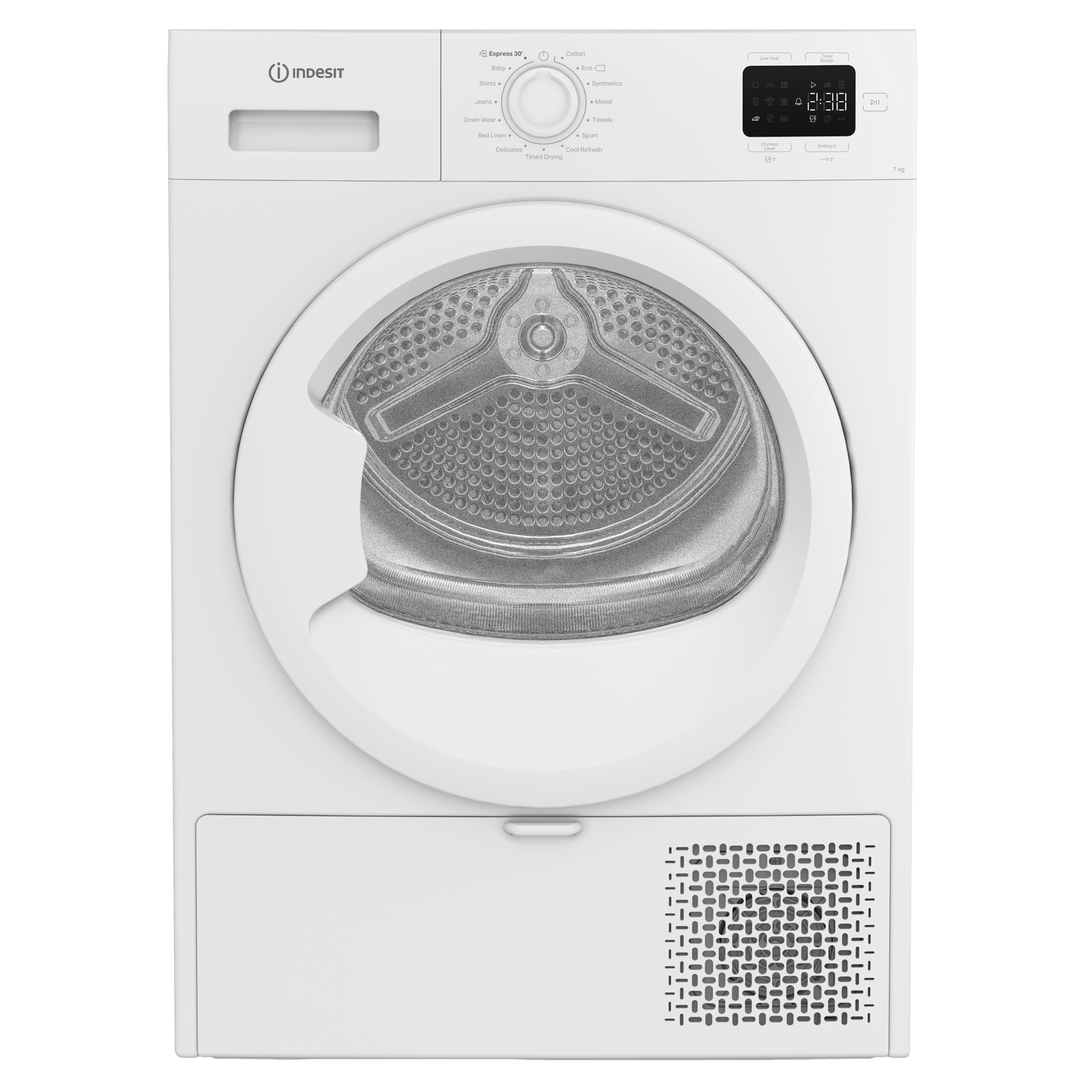 Indesit CYSD72DWWUK 7kg Heat Pump Condenser Dryer in White A Rated wit