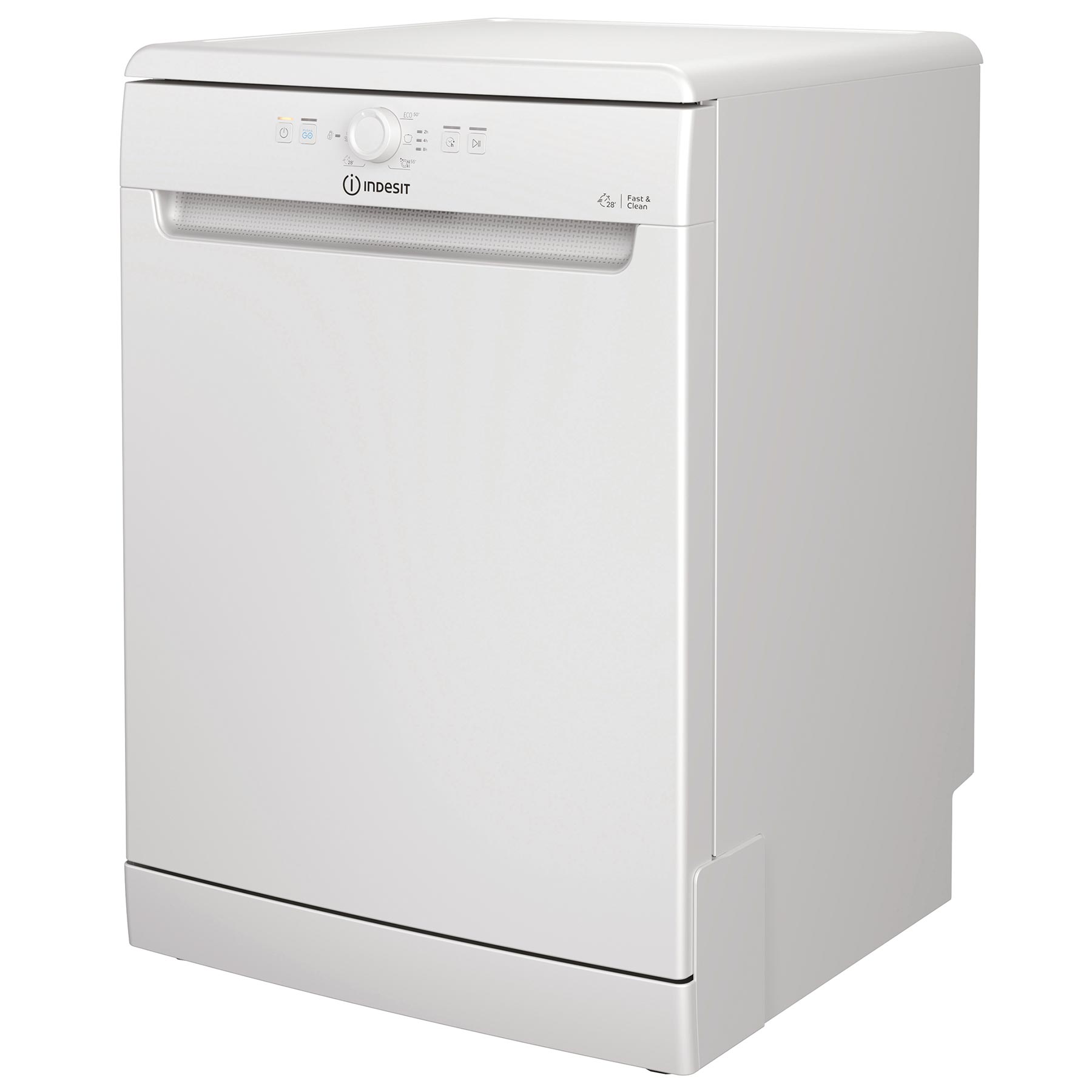 Indesit D2FHK26 60cm Dishwasher in White 14 Place Setting E Rated, photo 2