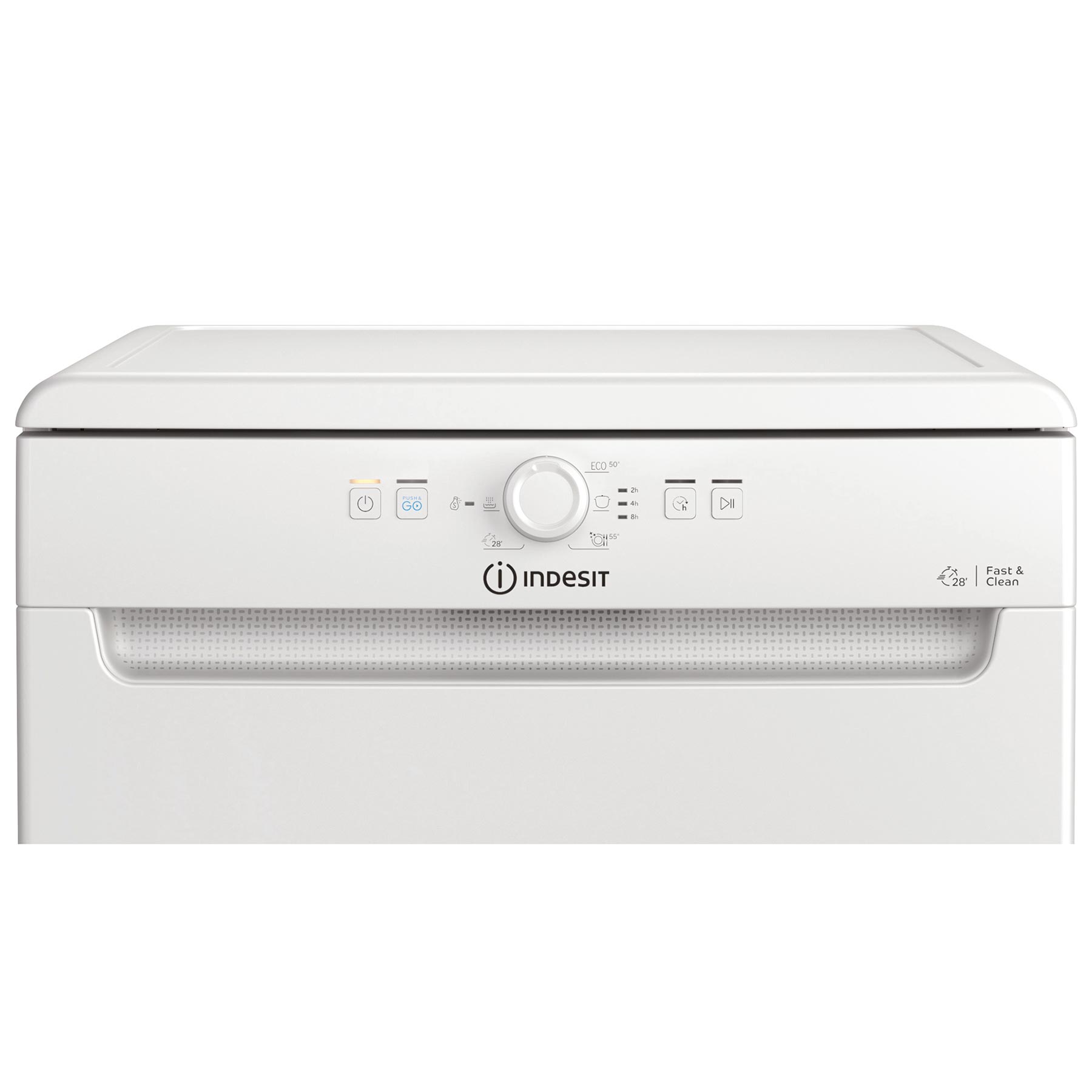 Indesit D2FHK26 60cm Dishwasher in White 14 Place Setting E Rated, photo 3