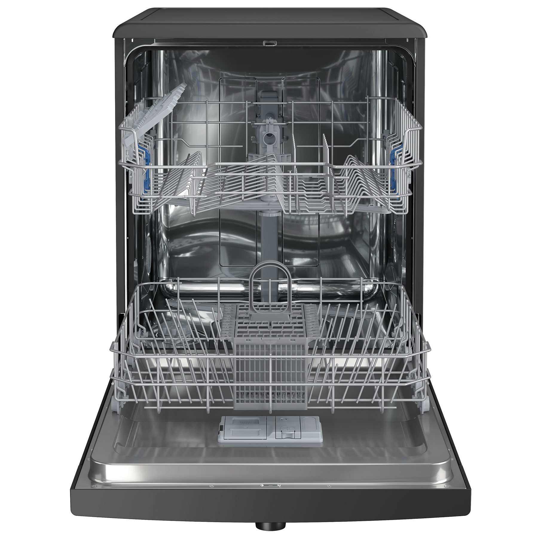 Indesit D2FHK26B 60cm Dishwasher in Black 14 Place Setting E Rated, photo 2