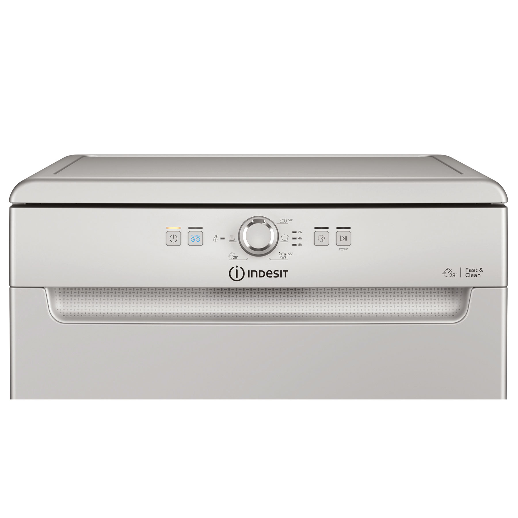 Indesit D2FHK26S 60cm Dishwasher in Silver 14 Place Setting E Rated, photo 3