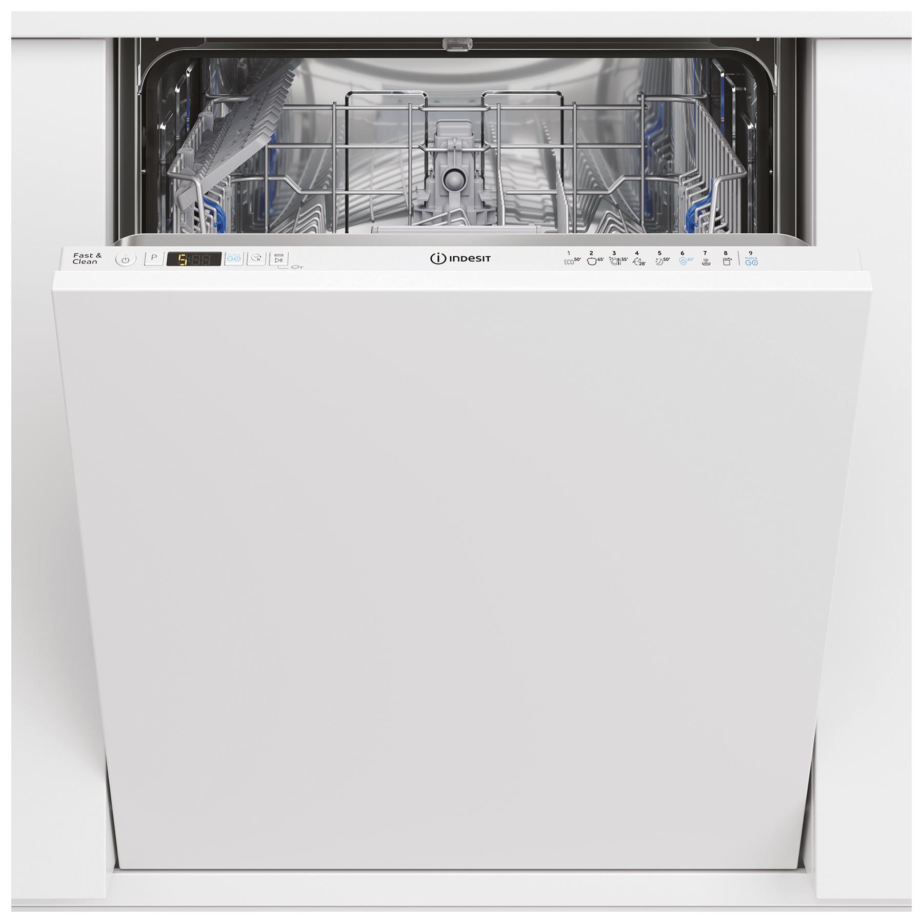Image of Indesit D2IHD526 60cm Fully Integrated Dishwasher 14 Place E Rated