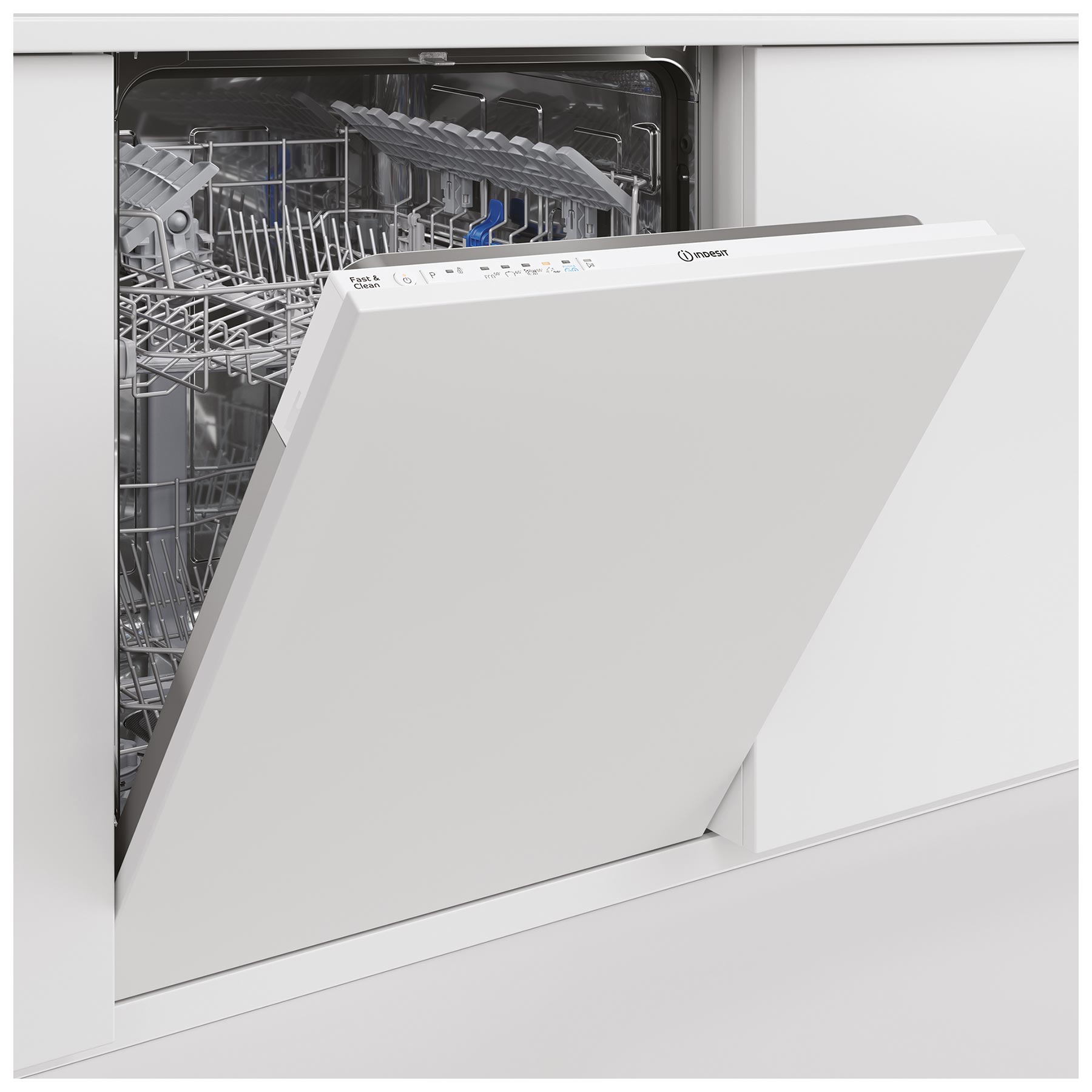 Indesit D2IHL326UK Full Size Integrated Dishwasher with 14 Place Settings White, photo 2