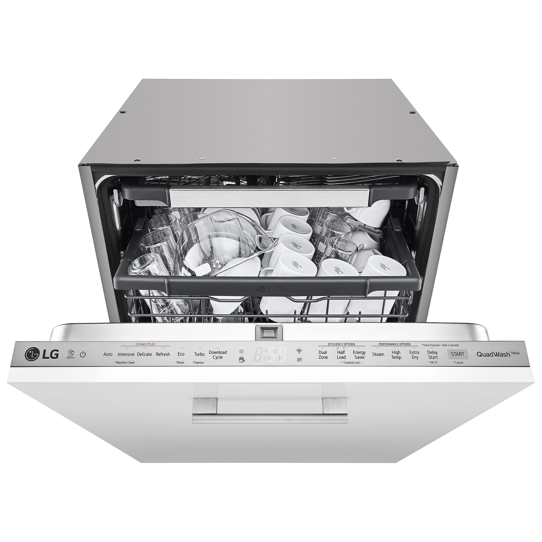 Image of LG DB325TXS 60cm Fully Integrated Dishwasher 14 Place E Rated Wi Fi