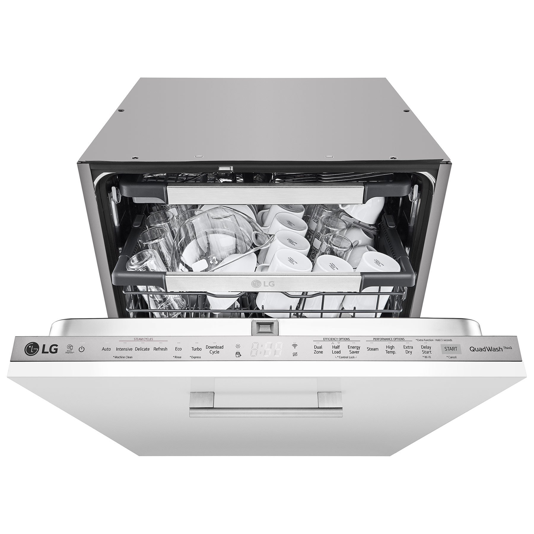 Image of LG DB425TXS 60cm Fully Integrated Dishwasher 14 Place D Rated Wi Fi