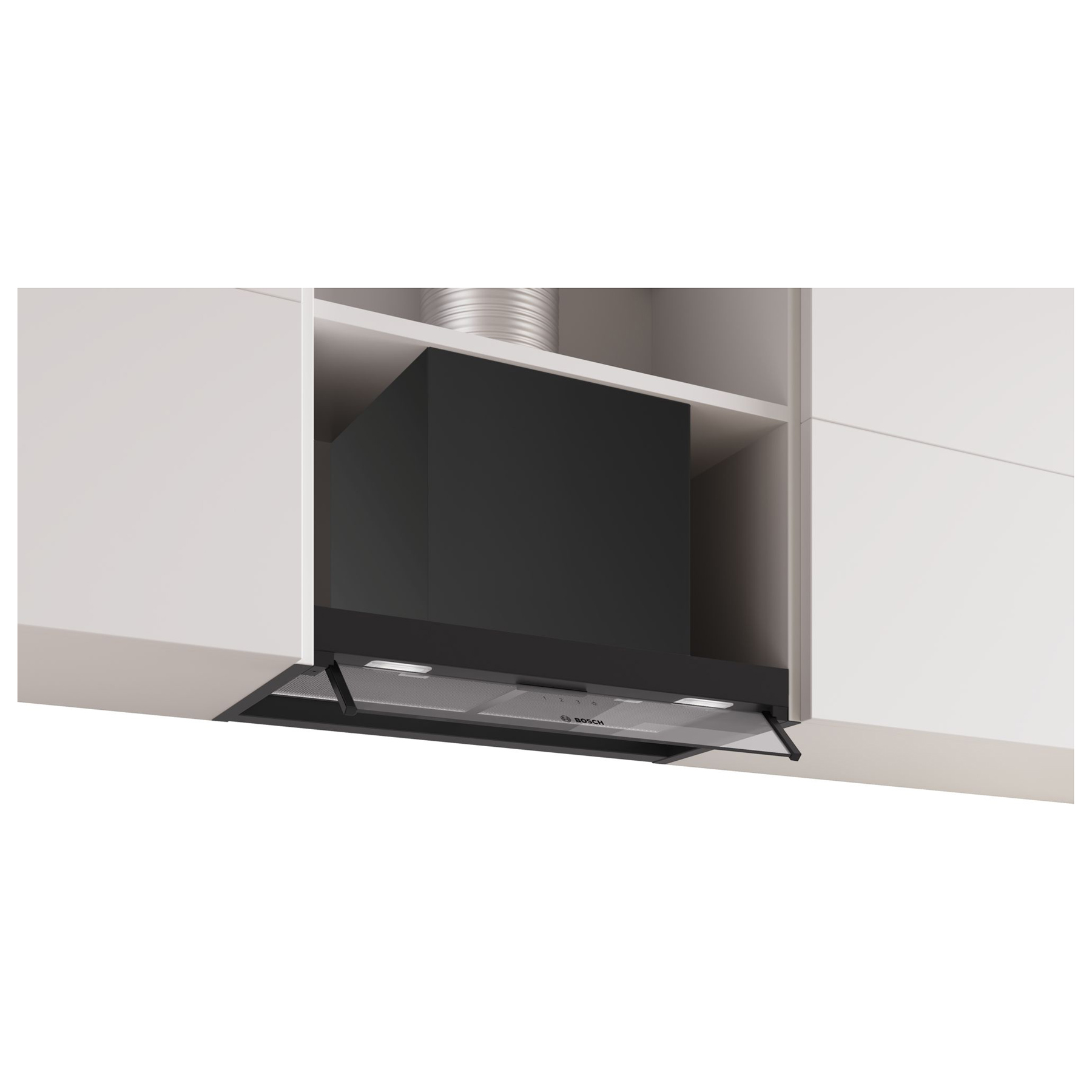 Bosch DBB65CC60B Series 4 60cm Integrated Cooker Hood in Matt Black Cl