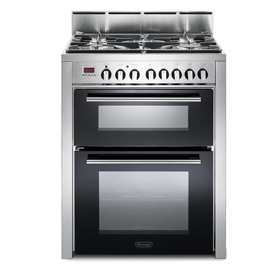 Image of Delonghi DDC707DF 70cm Modern Double Oven Duel Fuel Cooker in St Steel