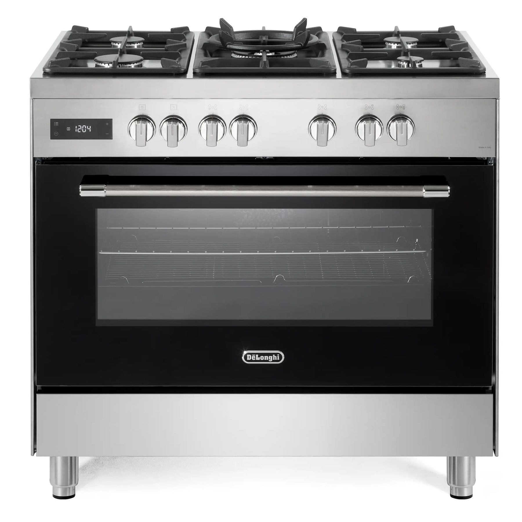 Delonghi DEM965MXX 90cm Wide Professional Line Dual Fuel Range Cooker