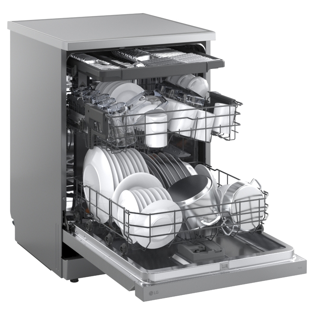 LG DF273FVS 60cm Dishwasher in Silver 14 Place Setting A Rated QuadWas, photo 5