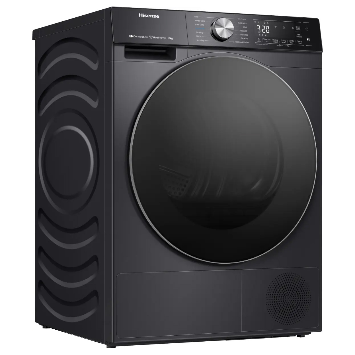 Hisense DH5S102BB 10kg Heat Pump Condenser Dryer in Black A Rated Conn, photo 2