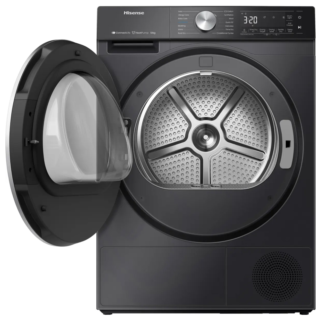 Hisense DH5S102BB 10kg Heat Pump Condenser Dryer in Black A Rated Conn, photo 3