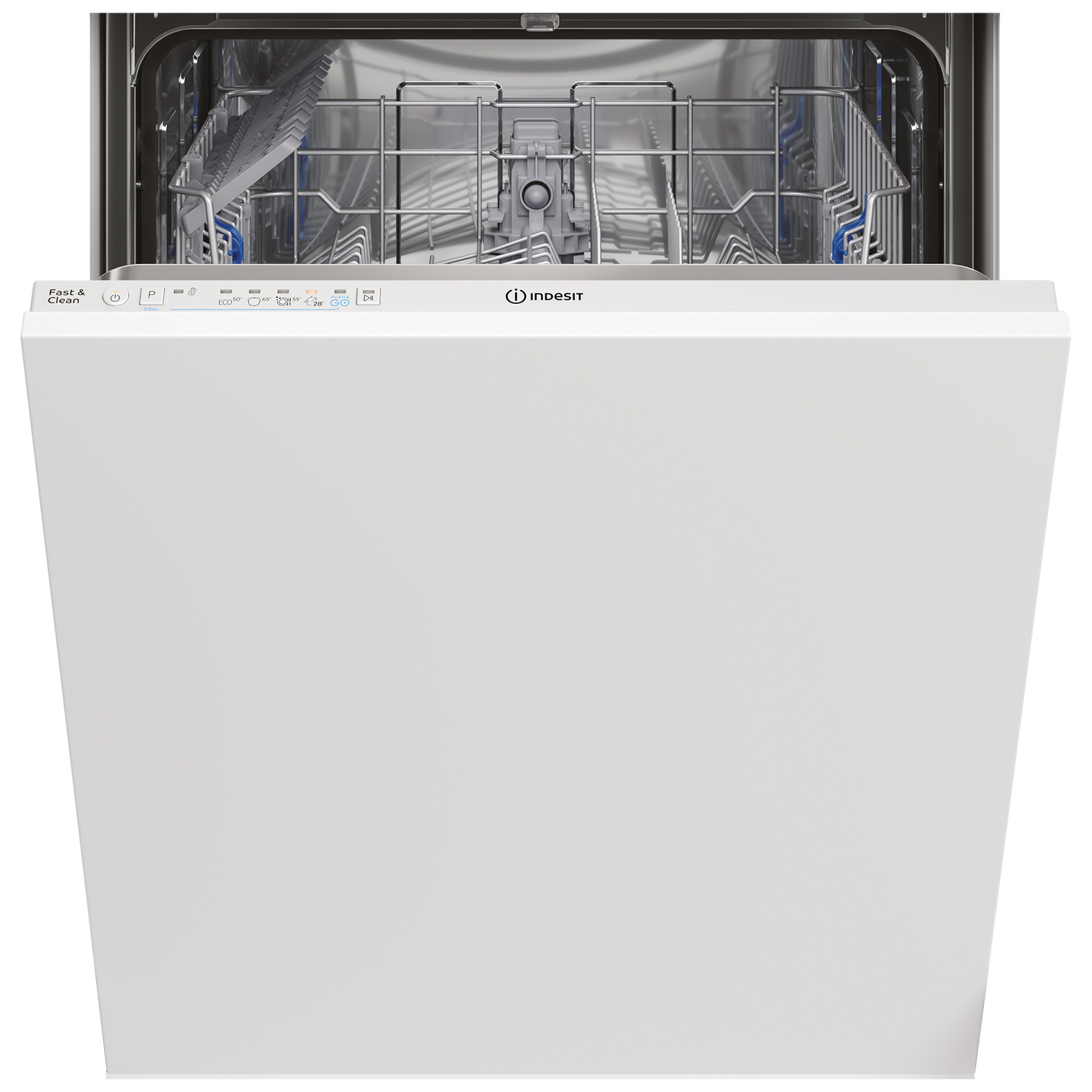 Image of Indesit DIE2B19UK 60cm Fully Integrated Dishwasher 13 Place F Rated