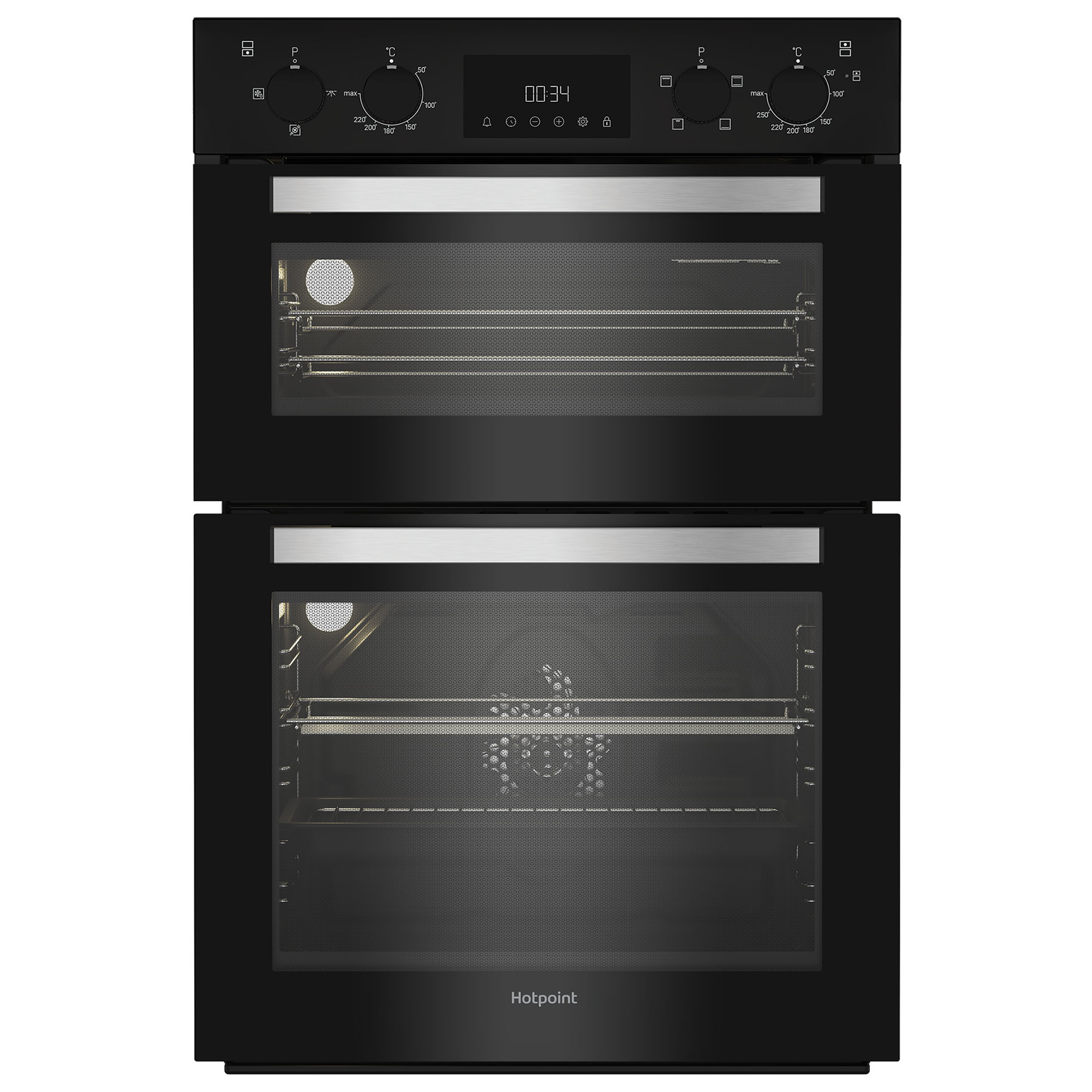 Hotpoint DIH10DB Built In Electric Double Oven in Black