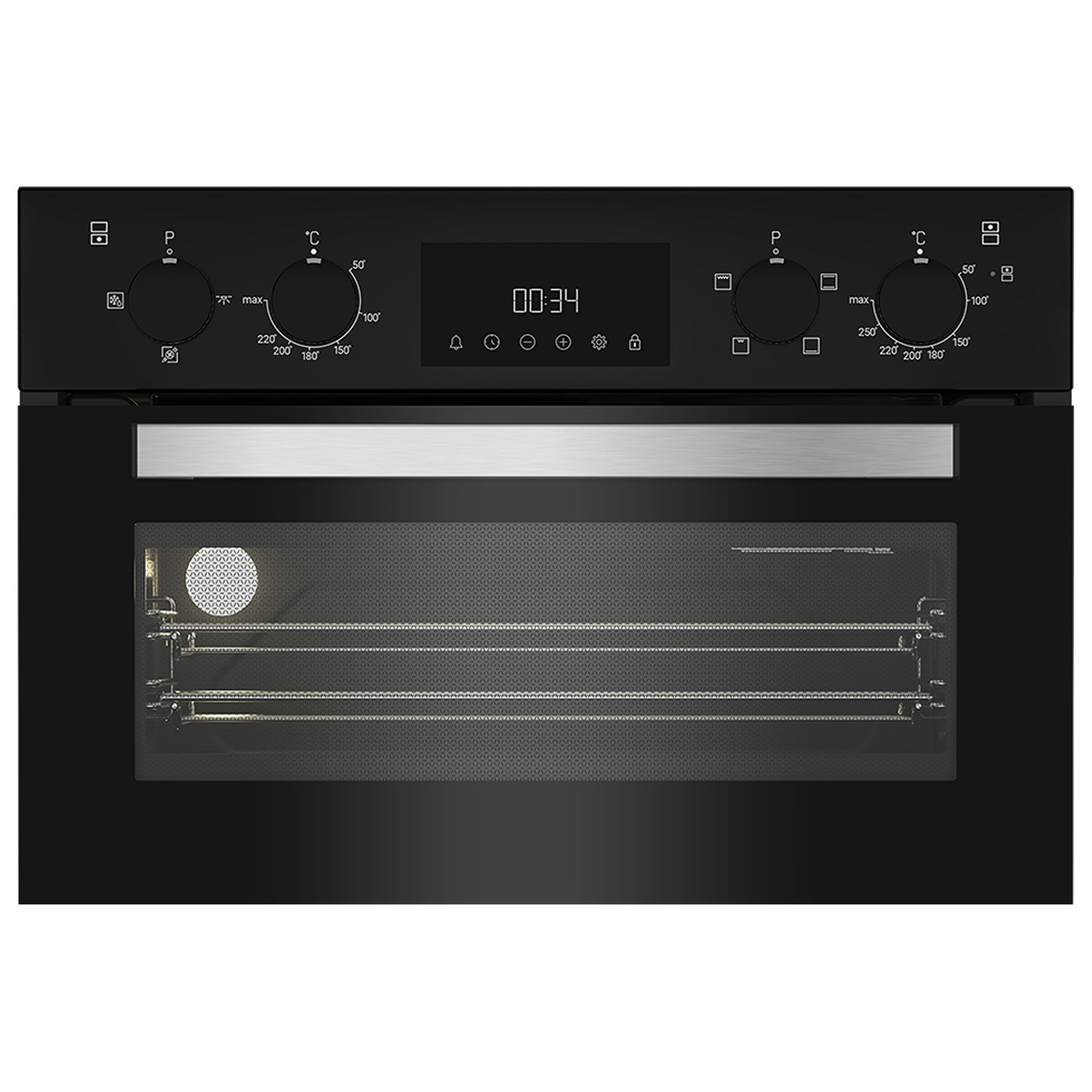 Hotpoint DIH10DB Built In Electric Double Oven in Black, photo 3