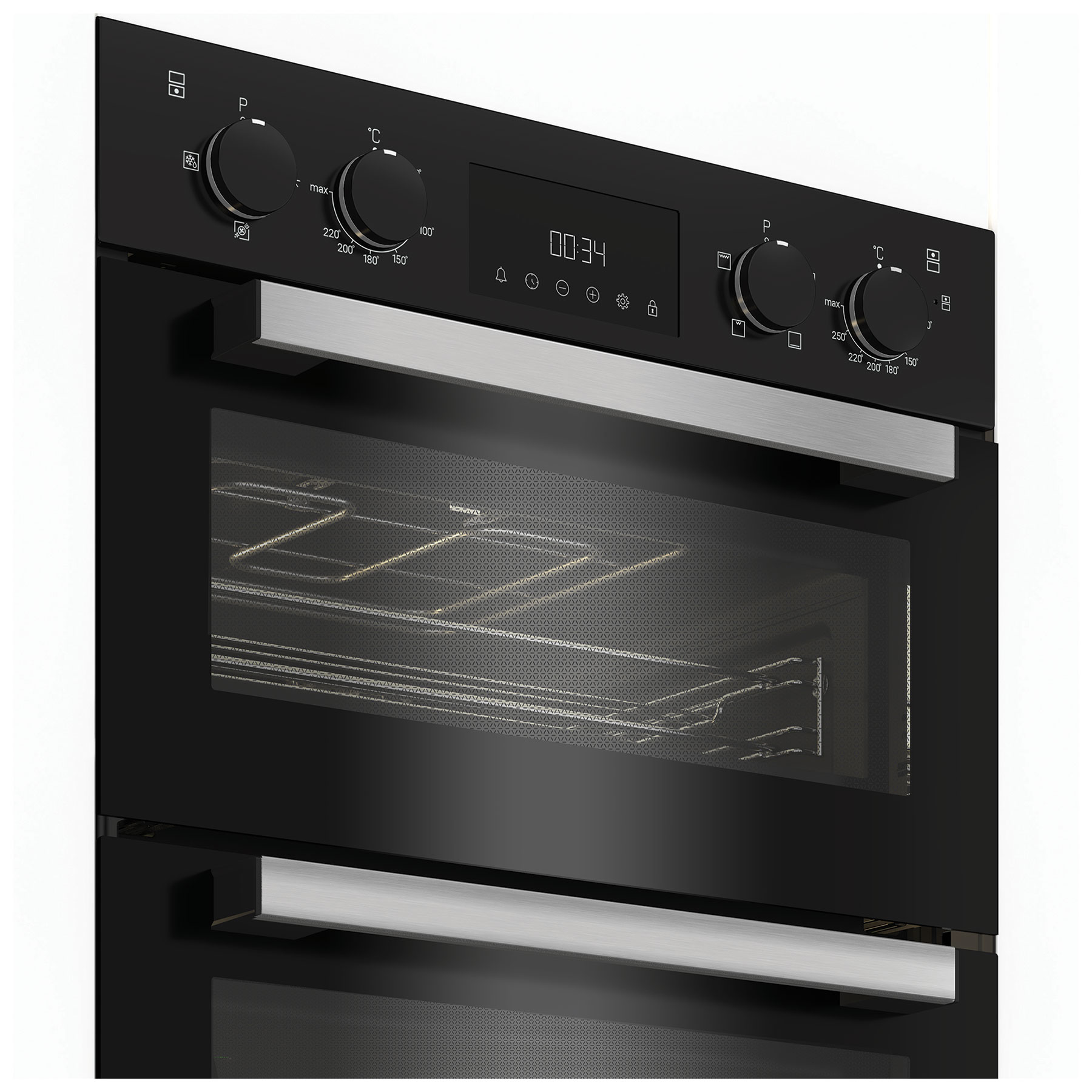 Hotpoint DIH10DB Built In Electric Double Oven in Black, photo 4