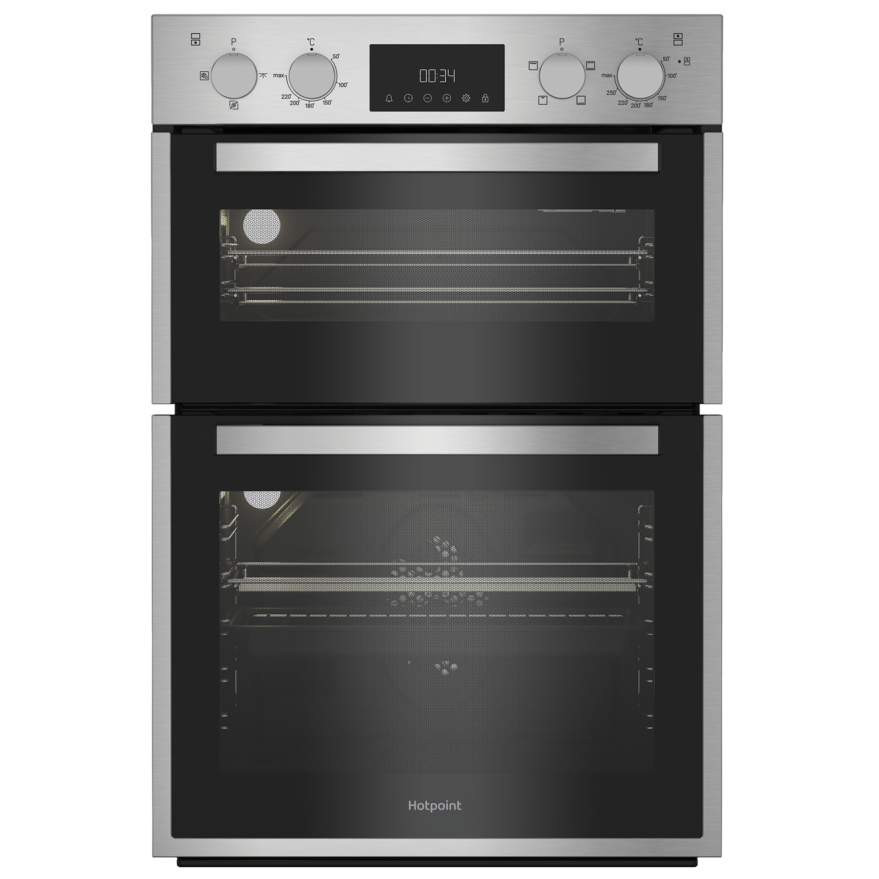 Hotpoint DIH10DIX Built In Electric Double Oven in Stainless Steel